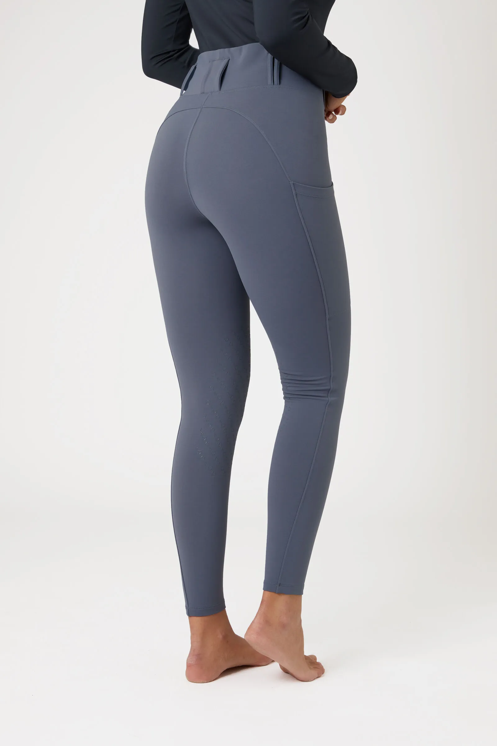 Horze Everly Leggins da equitazione con grip al ginocchio da donna