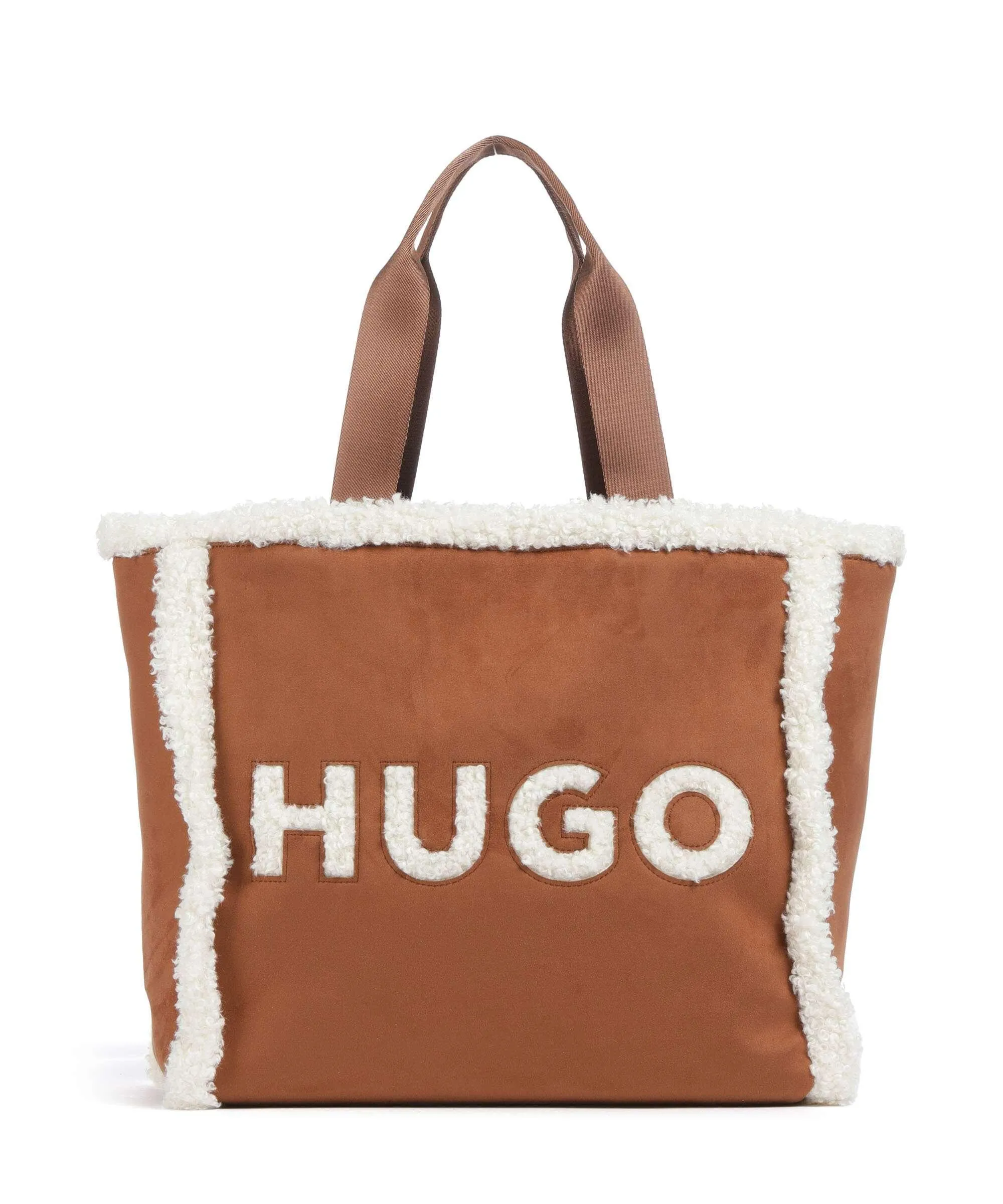  Hugo Becky Borsa shopper poliestere marrone  