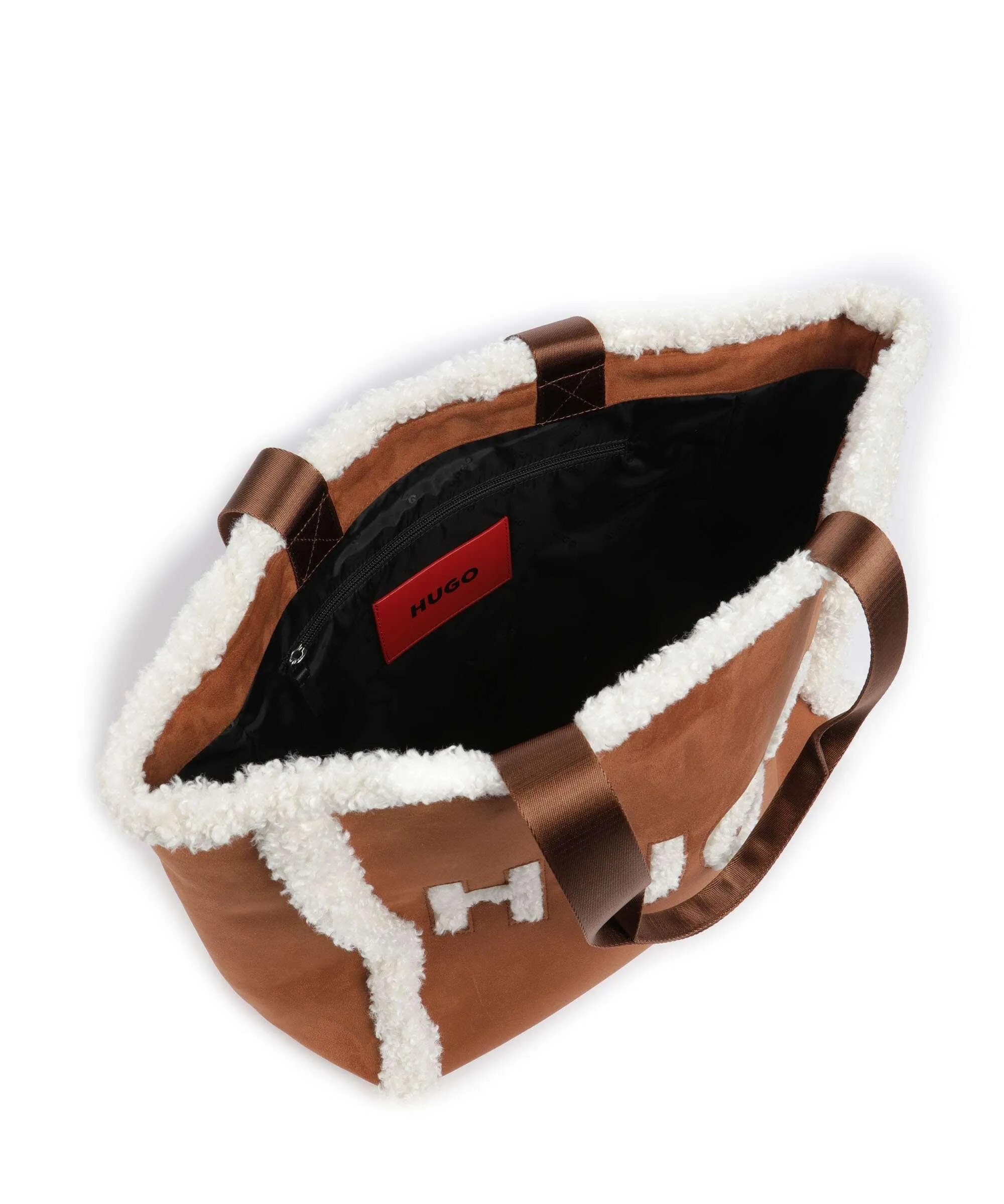  Hugo Becky Borsa shopper poliestere marrone  