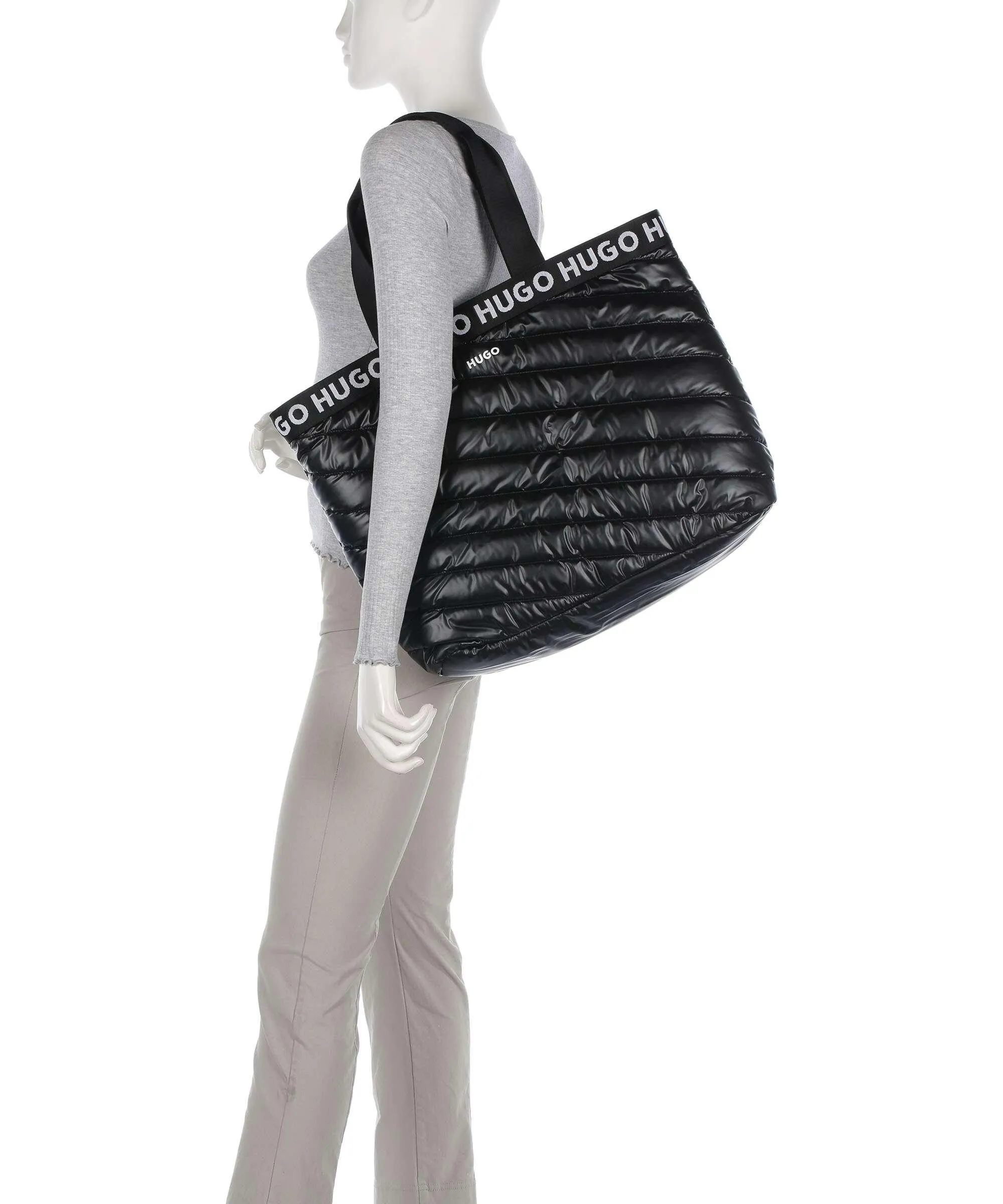  Hugo Becky Borsa shopper poliestere nero  
