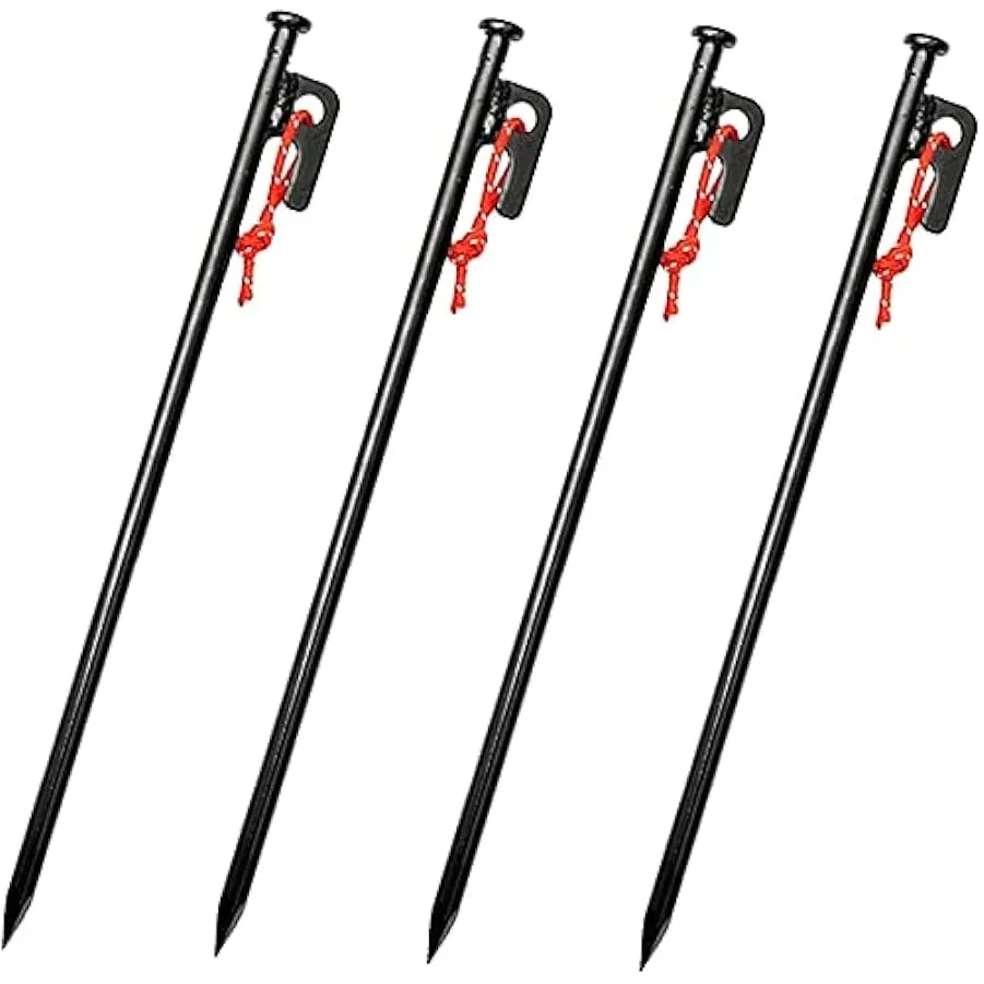 INOOMP 8 Pz Picchetti per Tende Resistenti Palo per Tenda Resistente Picchetti per Fissare La Tenda Picchetti in Metallo Picchet