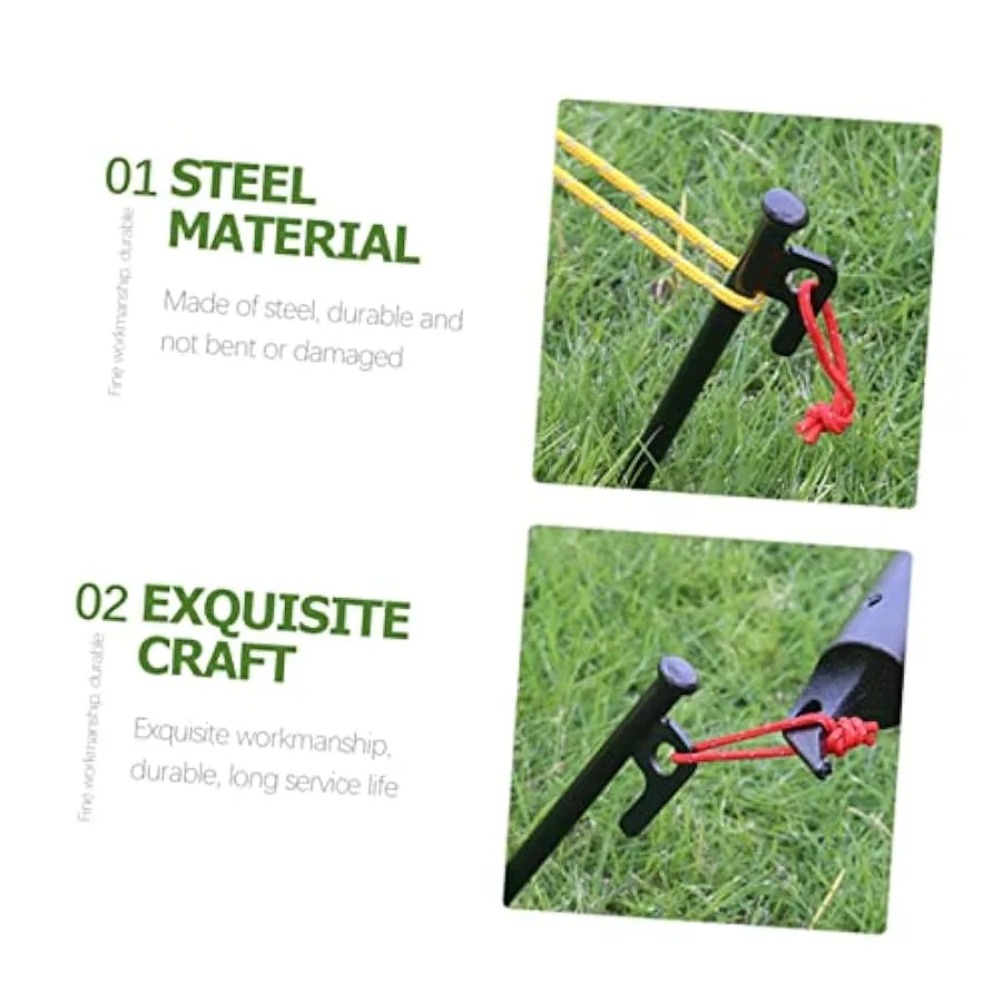 INOOMP 8 Pz Picchetti per Tende Resistenti Palo per Tenda Resistente Picchetti per Fissare La Tenda Picchetti in Metallo Picchet