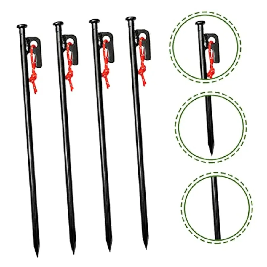 INOOMP 8 Pz Picchetti per Tende Resistenti Palo per Tenda Resistente Picchetti per Fissare La Tenda Picchetti in Metallo Picchet