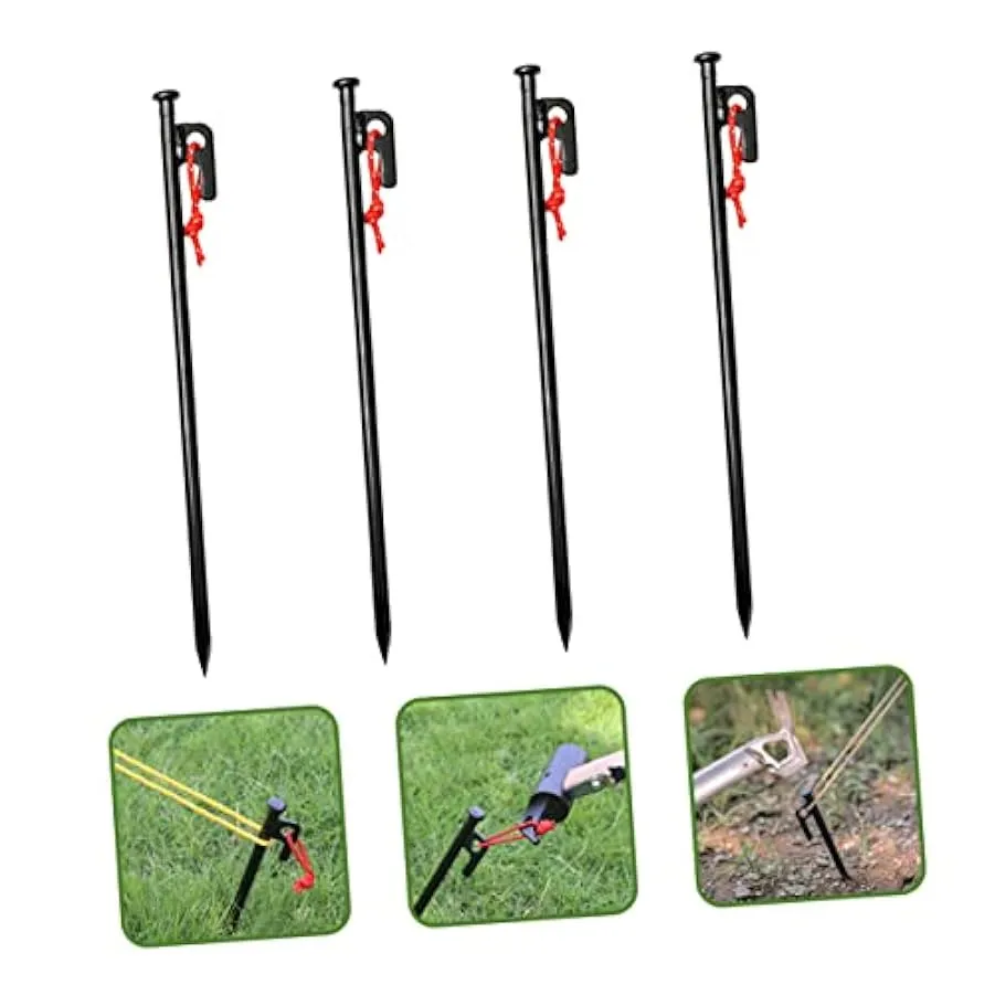 INOOMP 8 Pz Picchetti per Tende Resistenti Palo per Tenda Resistente Picchetti per Fissare La Tenda Picchetti in Metallo Picchet