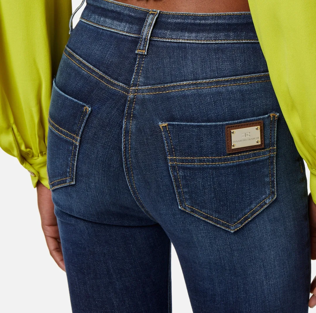 Jeans skinny alla caviglia Elisabetta Franchi PJ53S41E2
