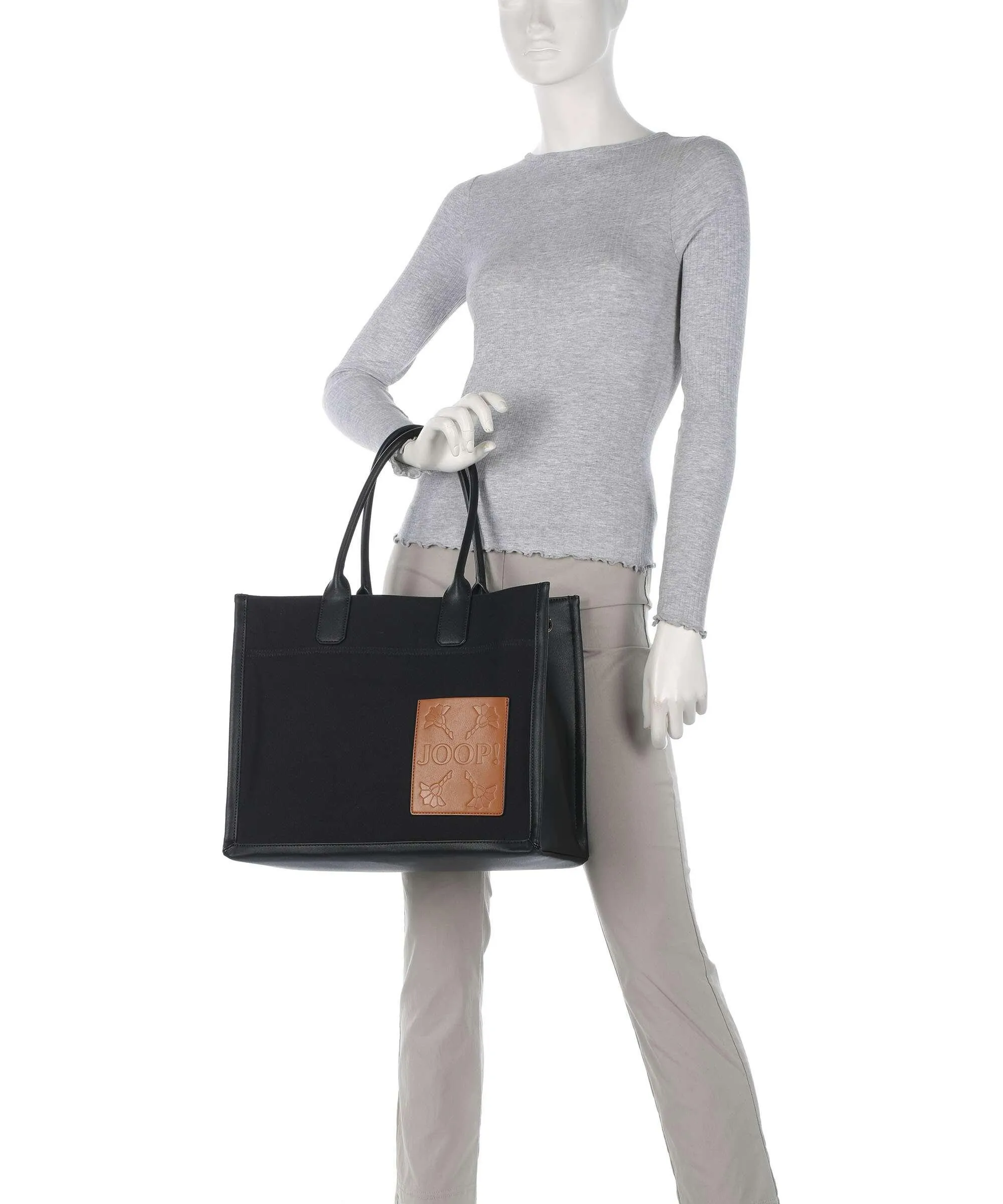  JOOP! Pezza Aurelia Borsa shopper cotone nero  