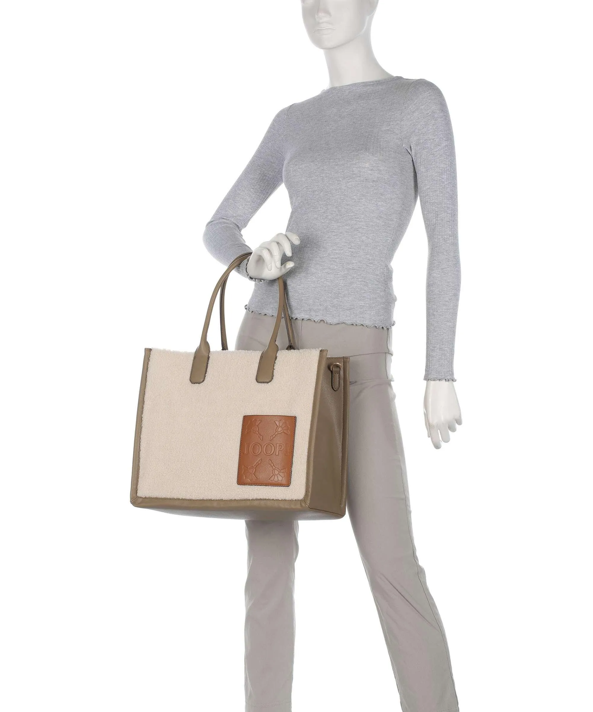  JOOP! Pezza Peluche Aurelia Borsa shopper poliestere marrone chiaro  