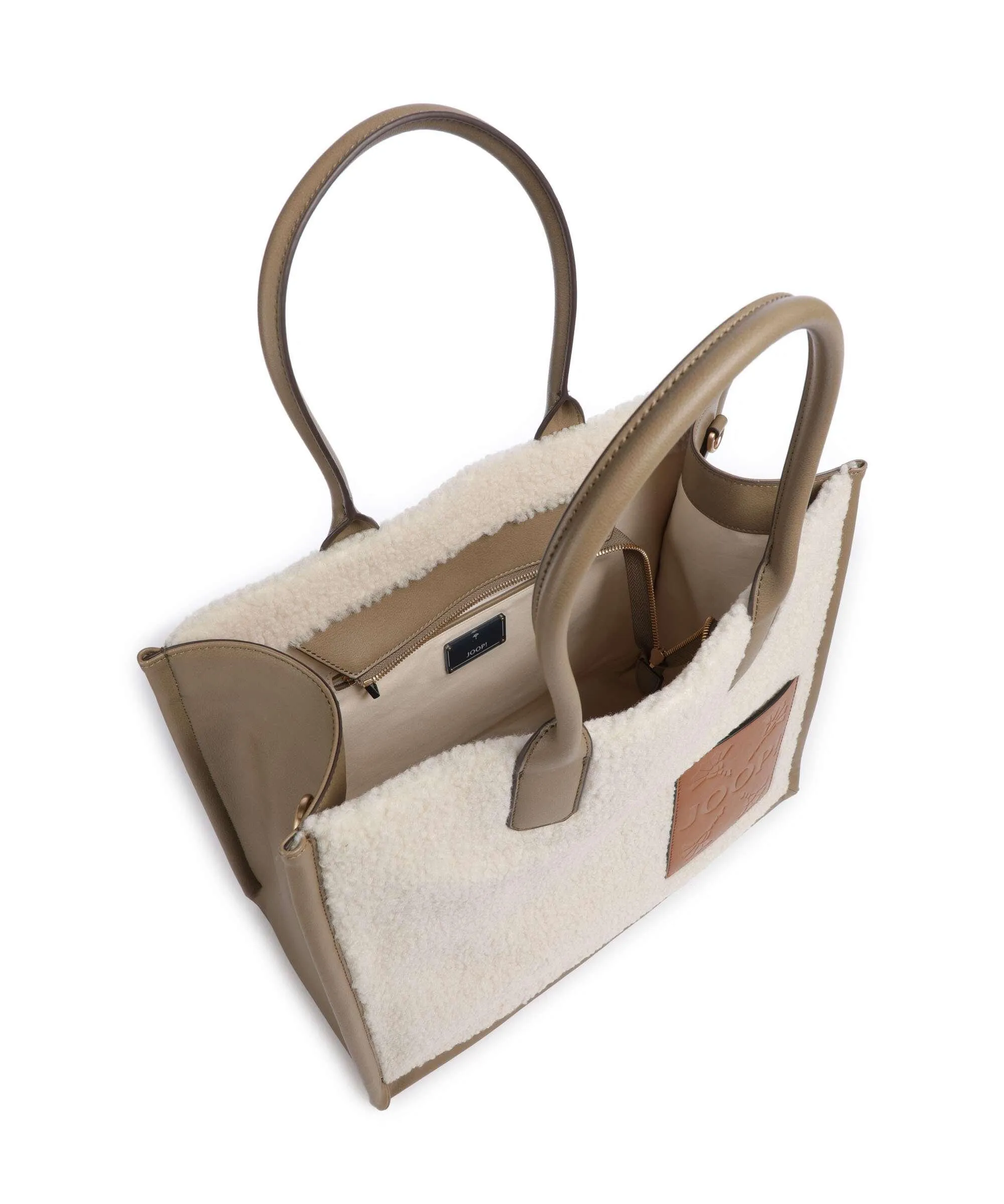  JOOP! Pezza Peluche Aurelia Borsa shopper poliestere marrone chiaro  