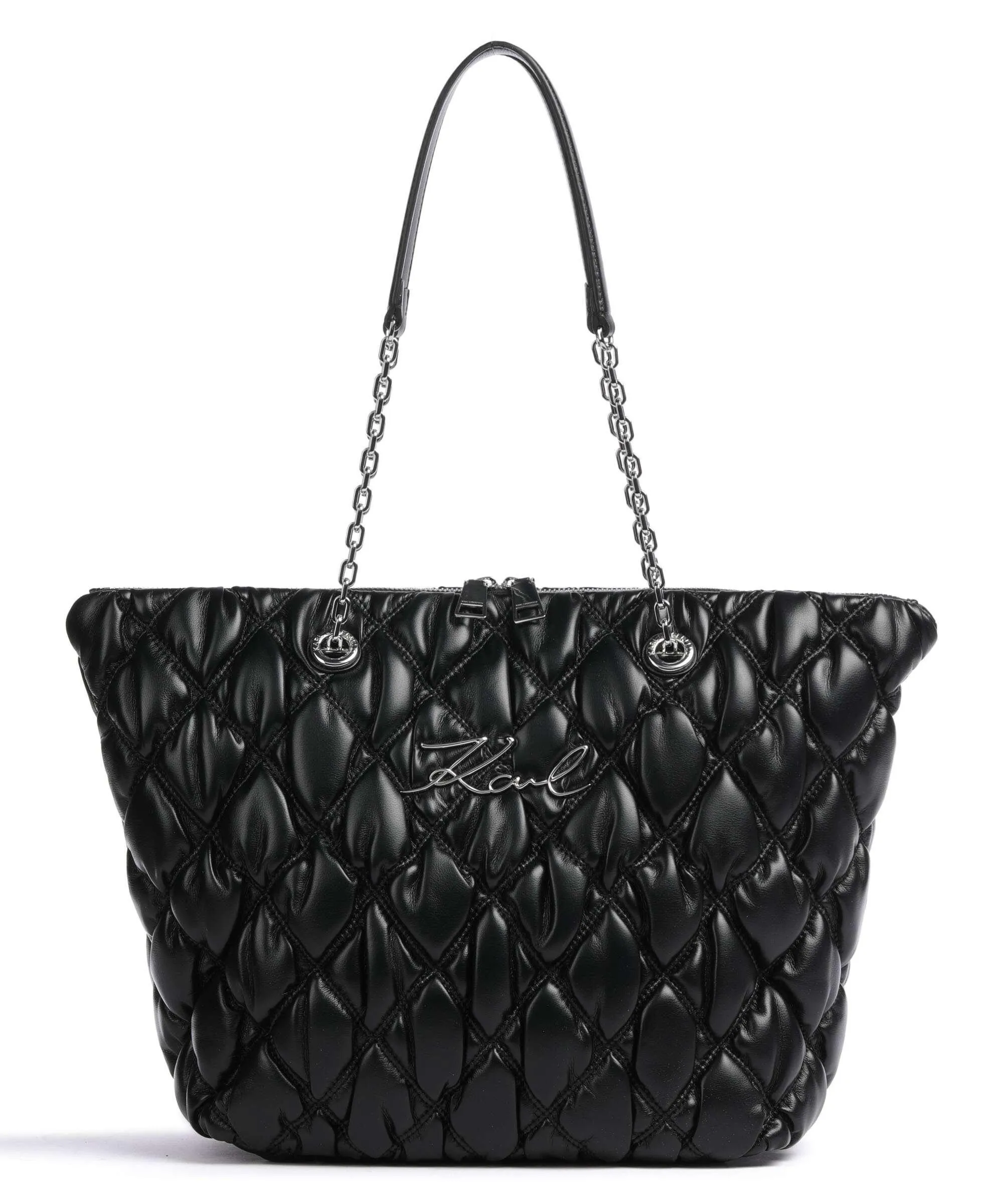  Karl Lagerfeld K/Signature Kuilt Borsa shopper poliuretano nero  