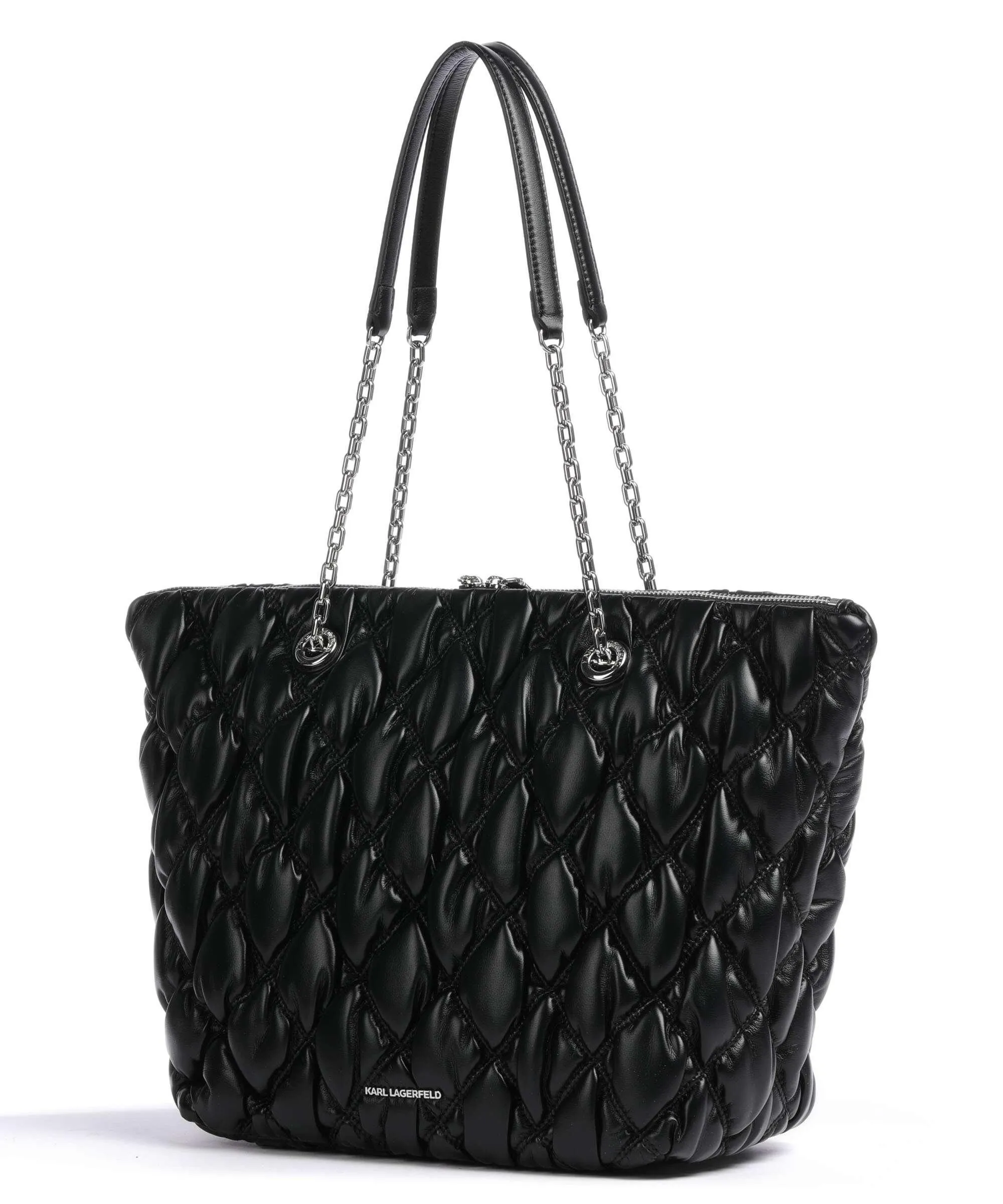  Karl Lagerfeld K/Signature Kuilt Borsa shopper poliuretano nero  