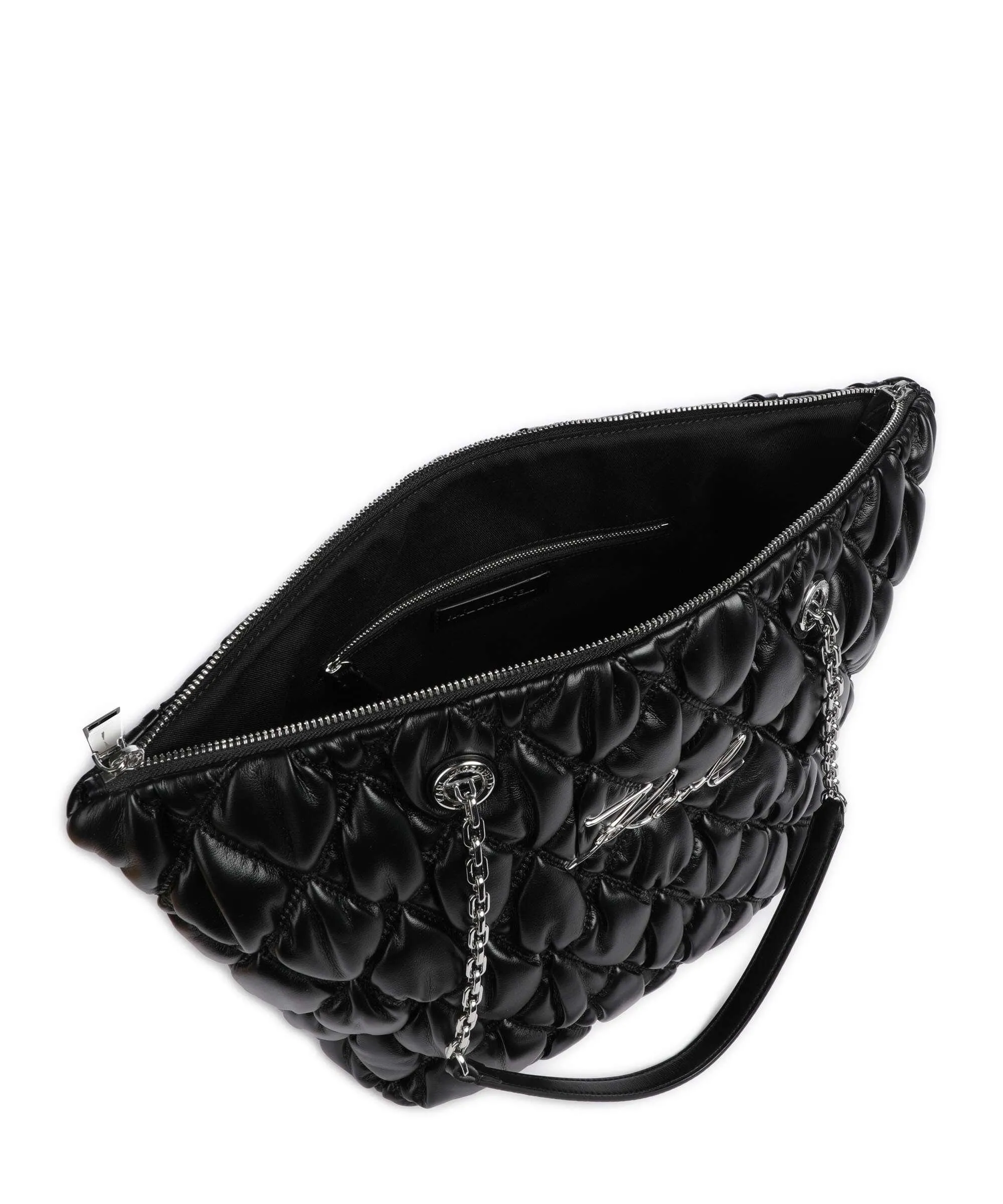  Karl Lagerfeld K/Signature Kuilt Borsa shopper poliuretano nero  