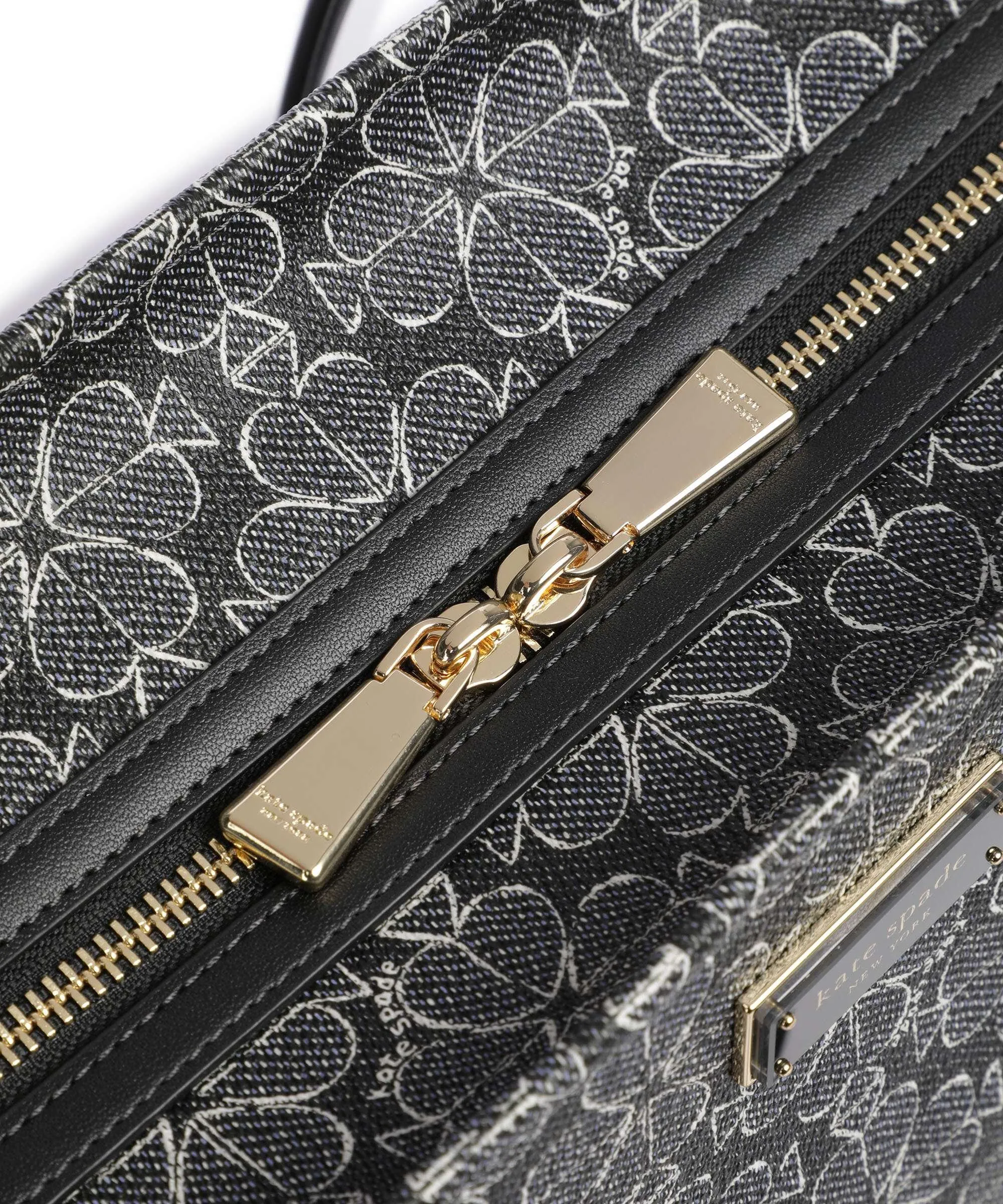  Kate Spade New York Spade Flower Borsa shopper plastica nero/bianco  