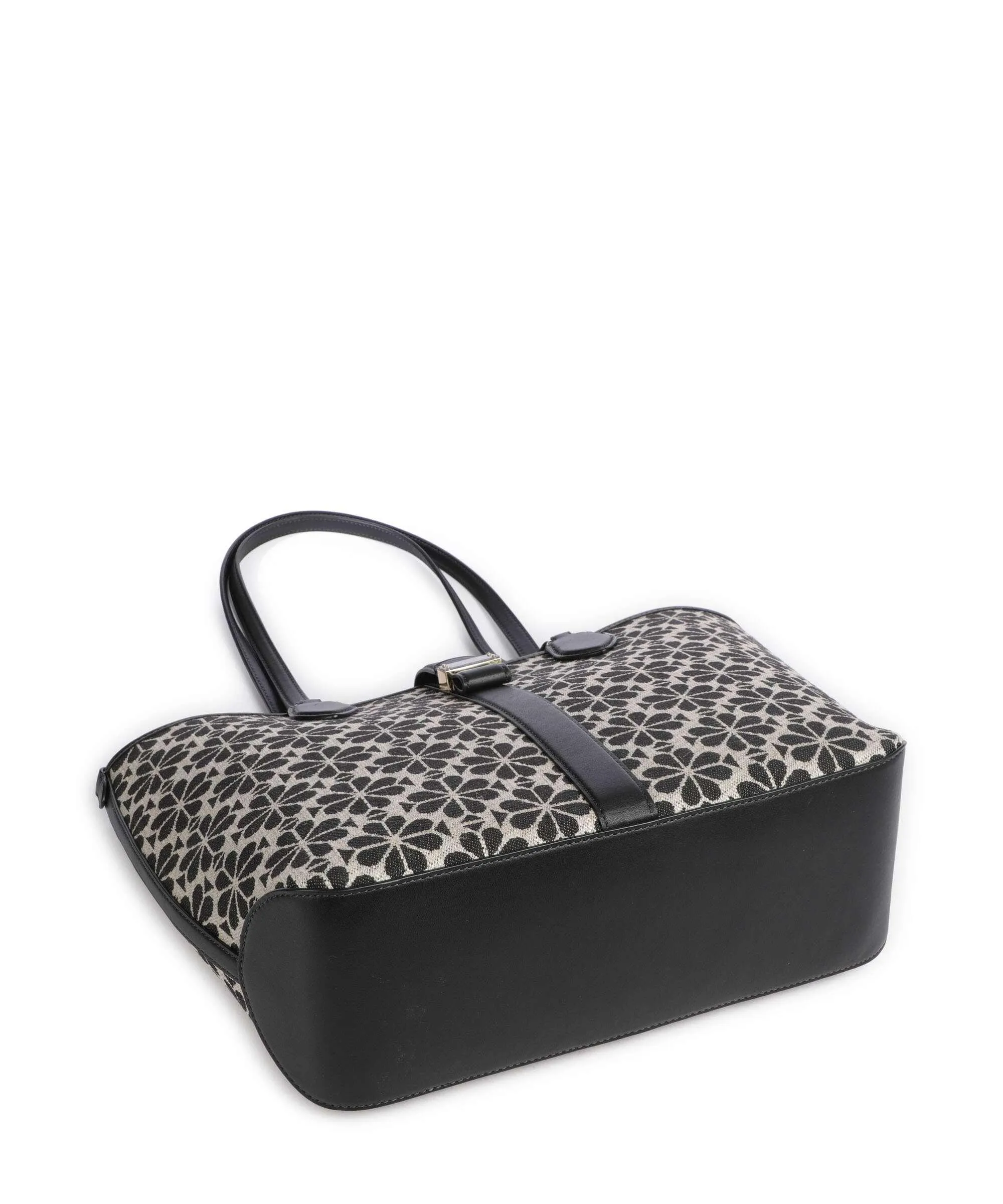  Kate Spade New York Spade Flower Jacquard Borsa shopper tissu beige/nero  