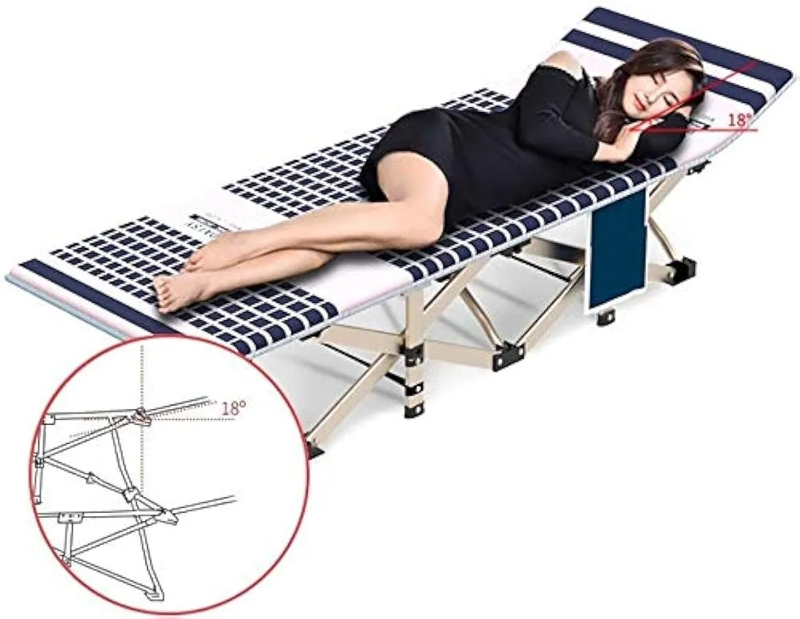 KDKDA Letto Pieghevole per Spiaggia Brandina da Campeggio Letto da Camping Letto per Ospiti Campeggio per Adulti Il più Comodo R