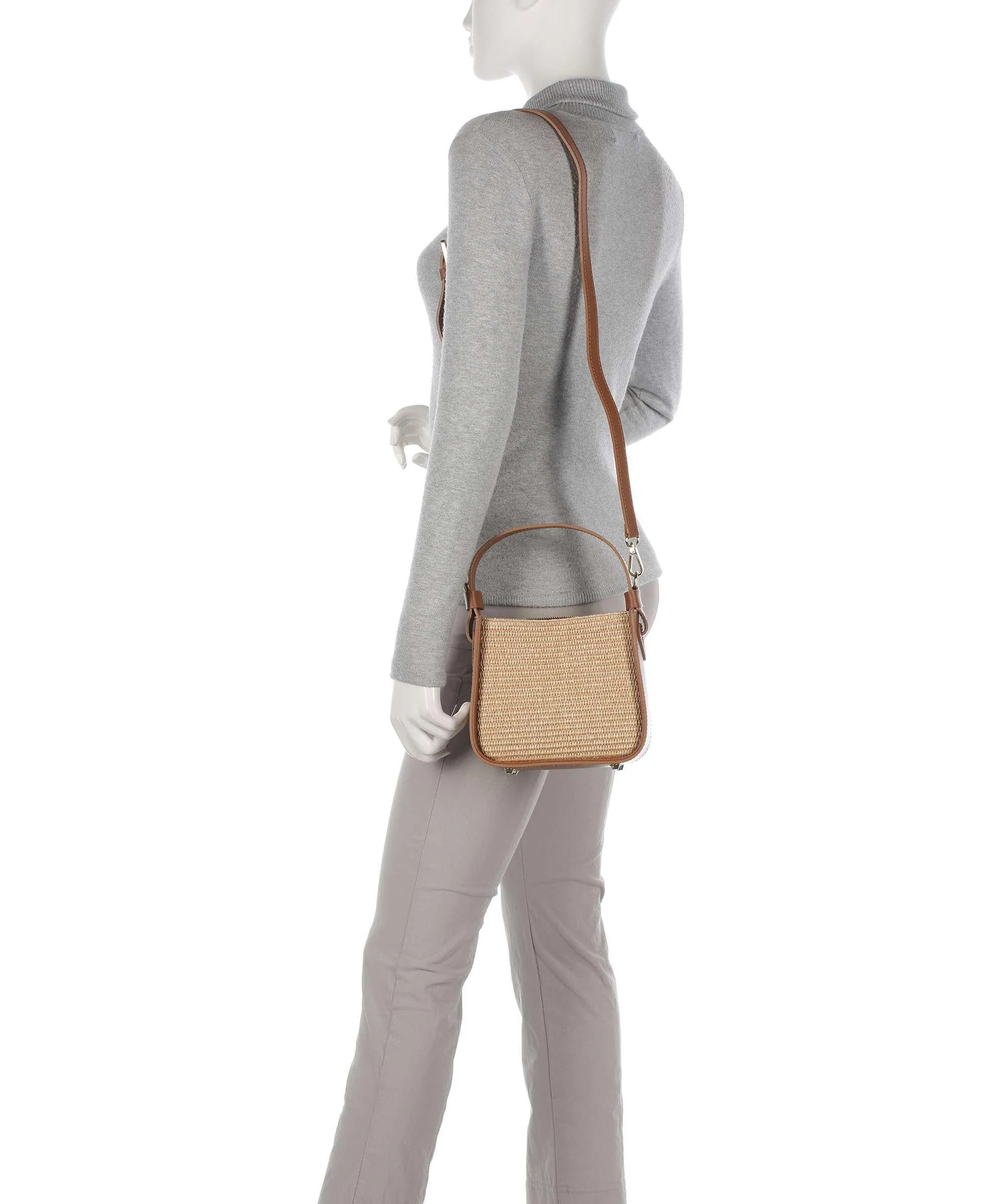  Lancaster Actual Mini Osier Italie Borsa a spalla libro, pelle bovina marrone/beige  