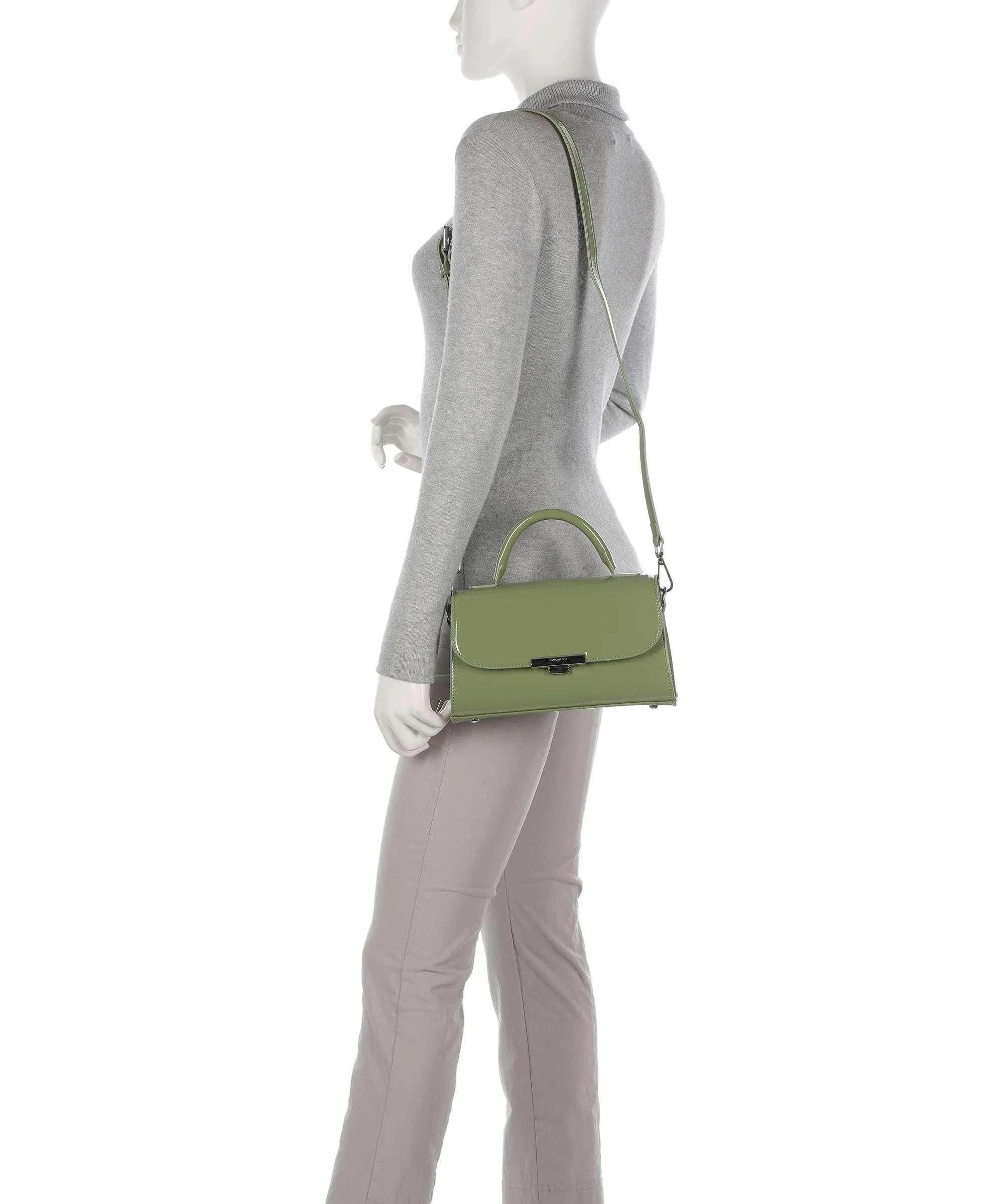  Lancaster Firenze Vernis Borsa a mano pelle sintetica verde  