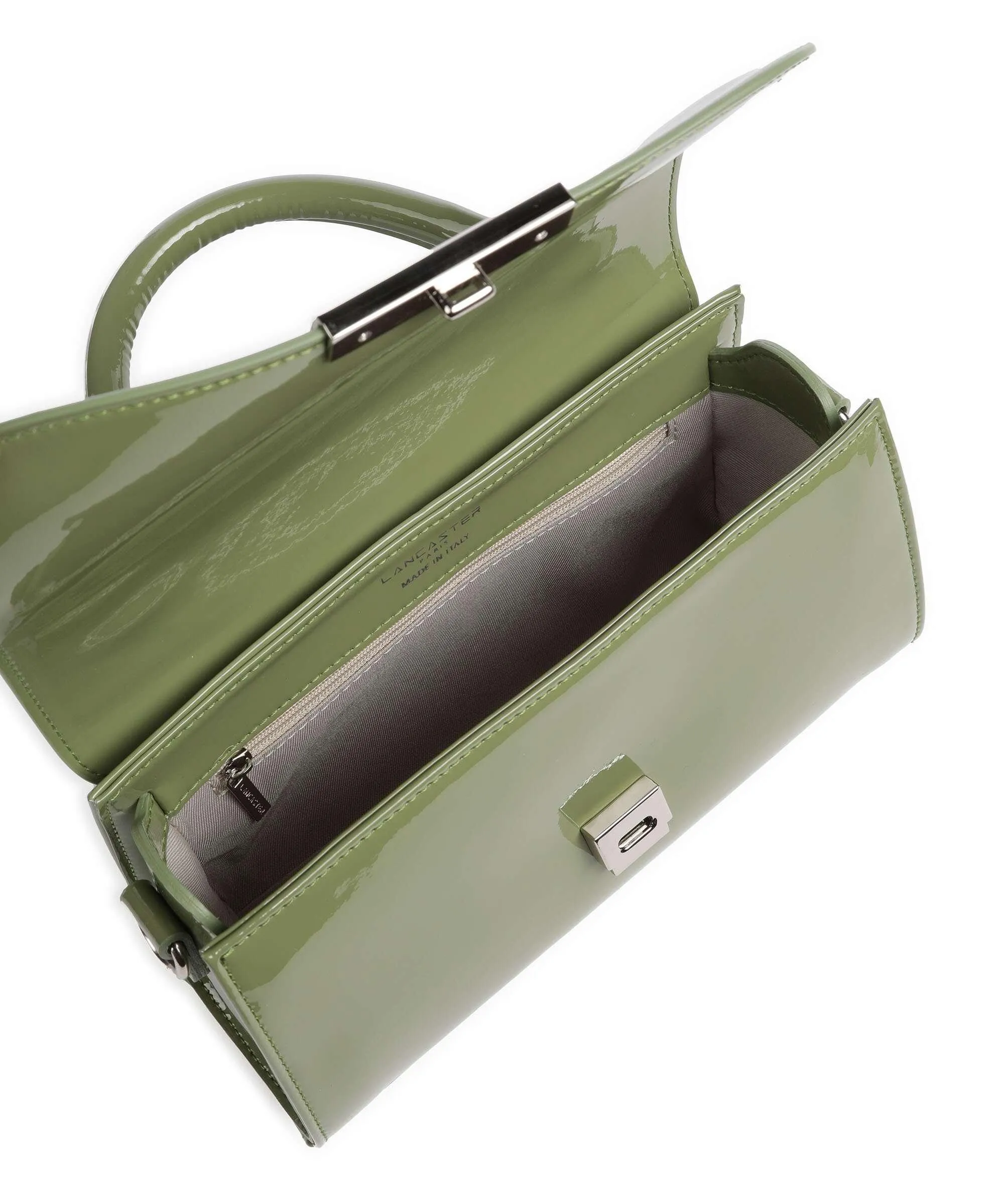  Lancaster Firenze Vernis Borsa a mano pelle sintetica verde  