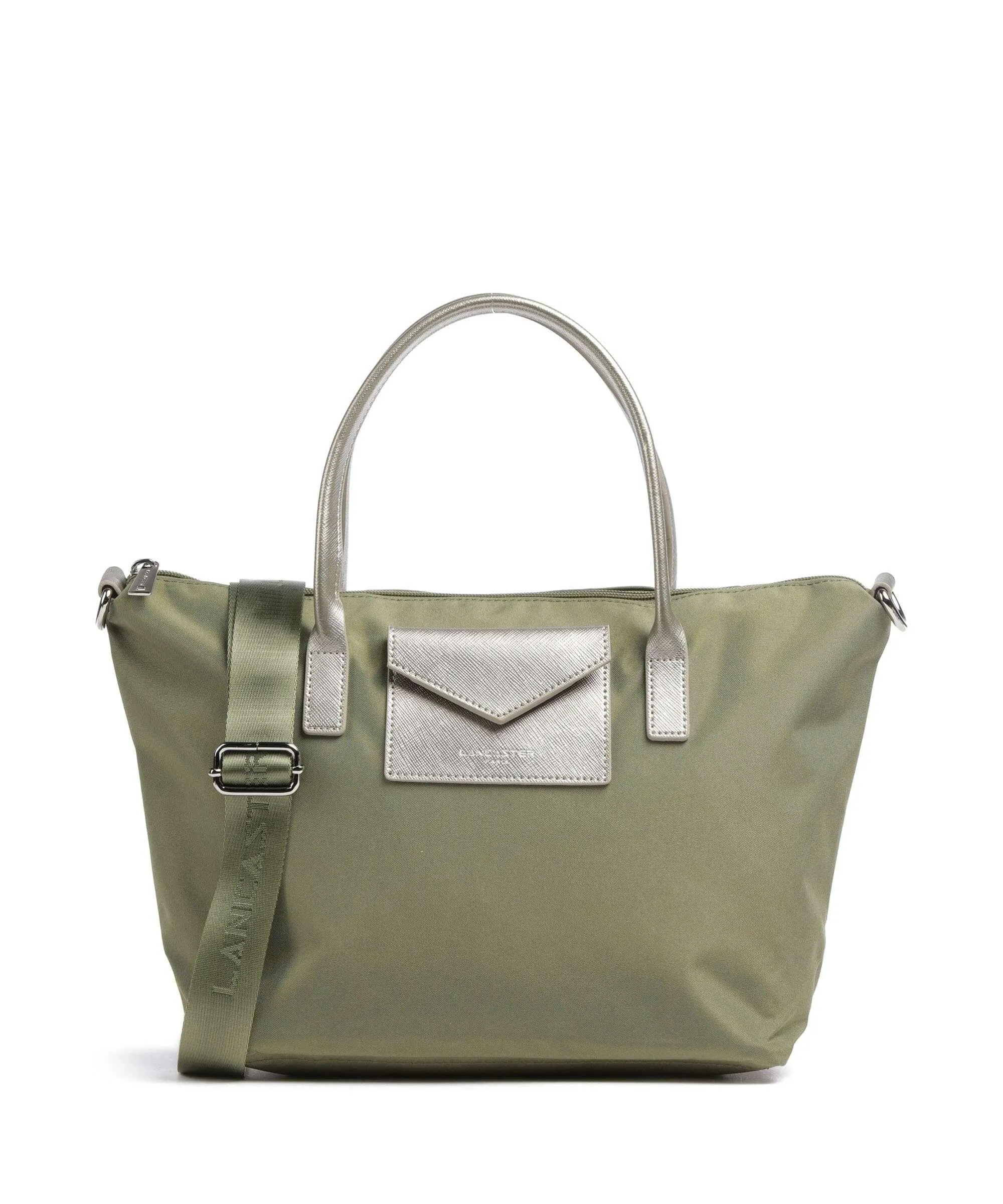  Lancaster Smart KBA Borsa a mano nylon, poliammide verde-oliva  