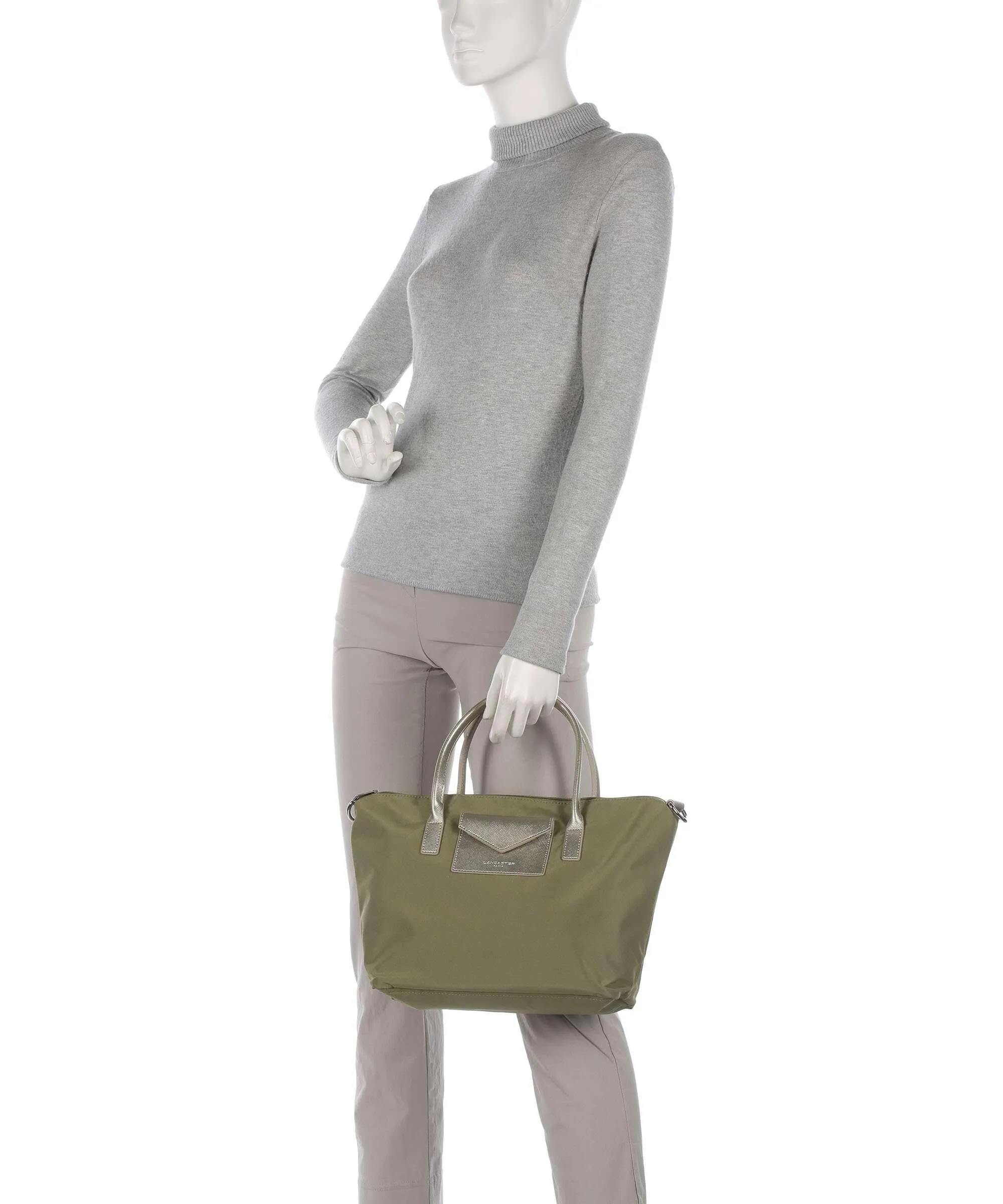  Lancaster Smart KBA Borsa a mano nylon, poliammide verde-oliva  