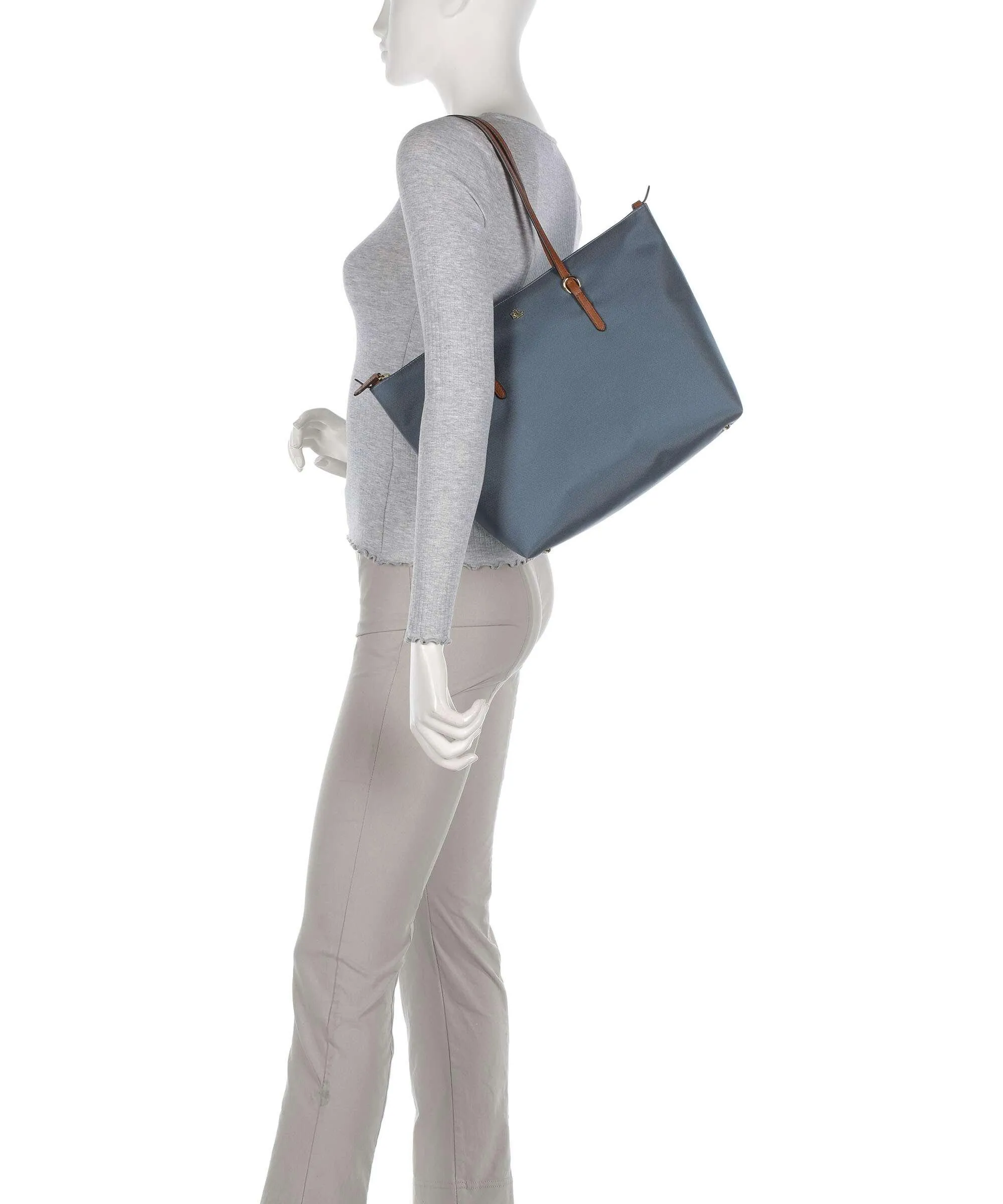  Lauren Ralph Lauren Keaton 26 Borsa shopper nylon blu  