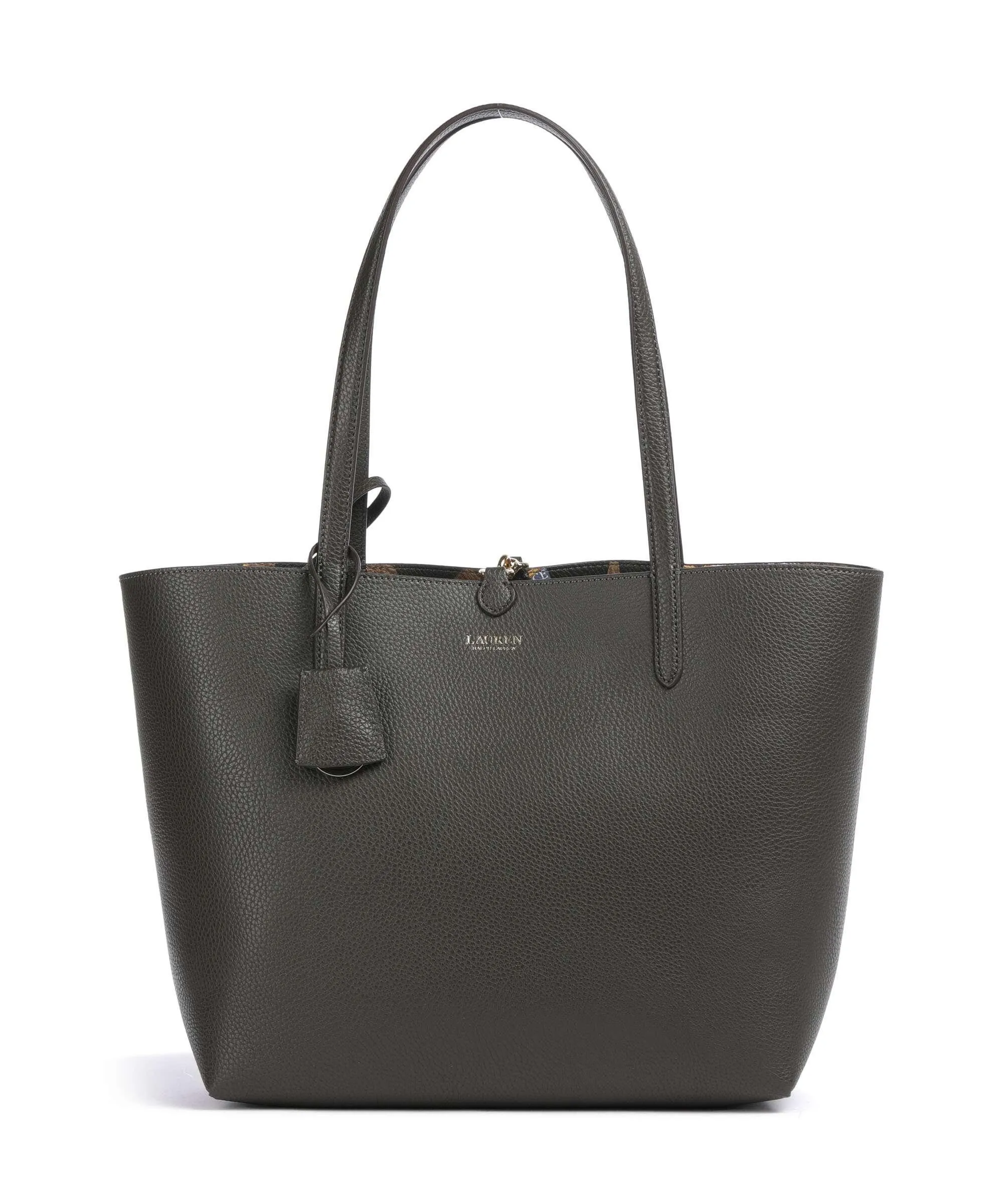  Lauren Ralph Lauren Medium Borsa shopper pelle sintetica cachi  