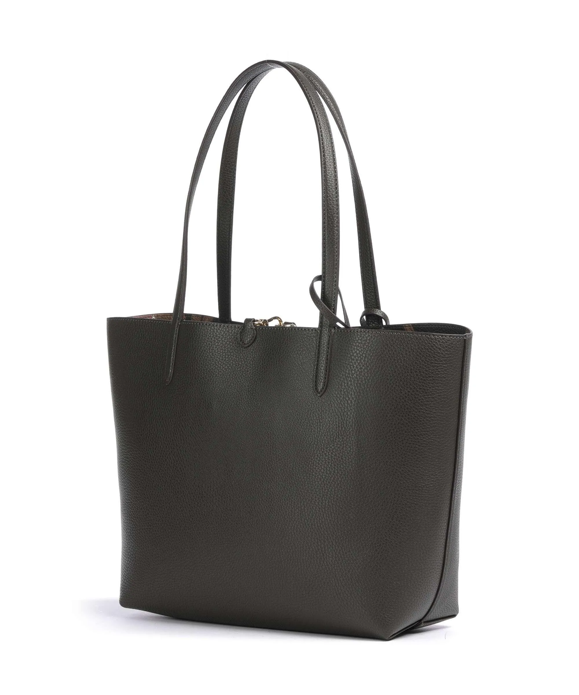  Lauren Ralph Lauren Medium Borsa shopper pelle sintetica cachi  