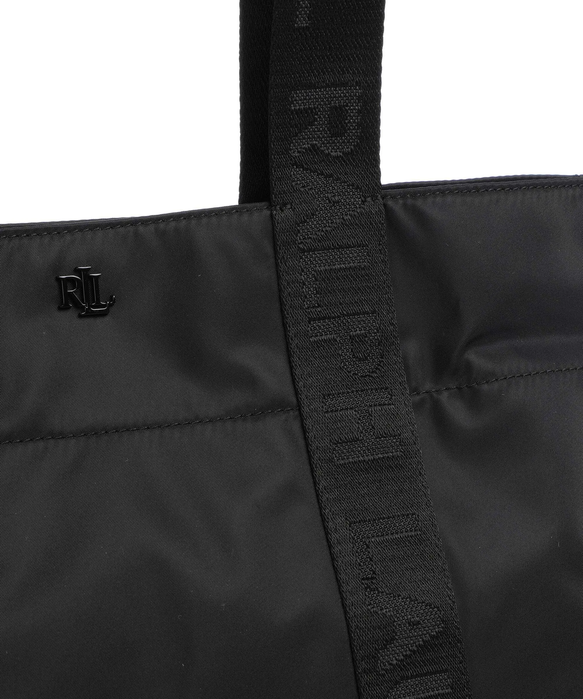  Lauren Ralph Lauren Stevie Large Borsa shopper nylon nero  