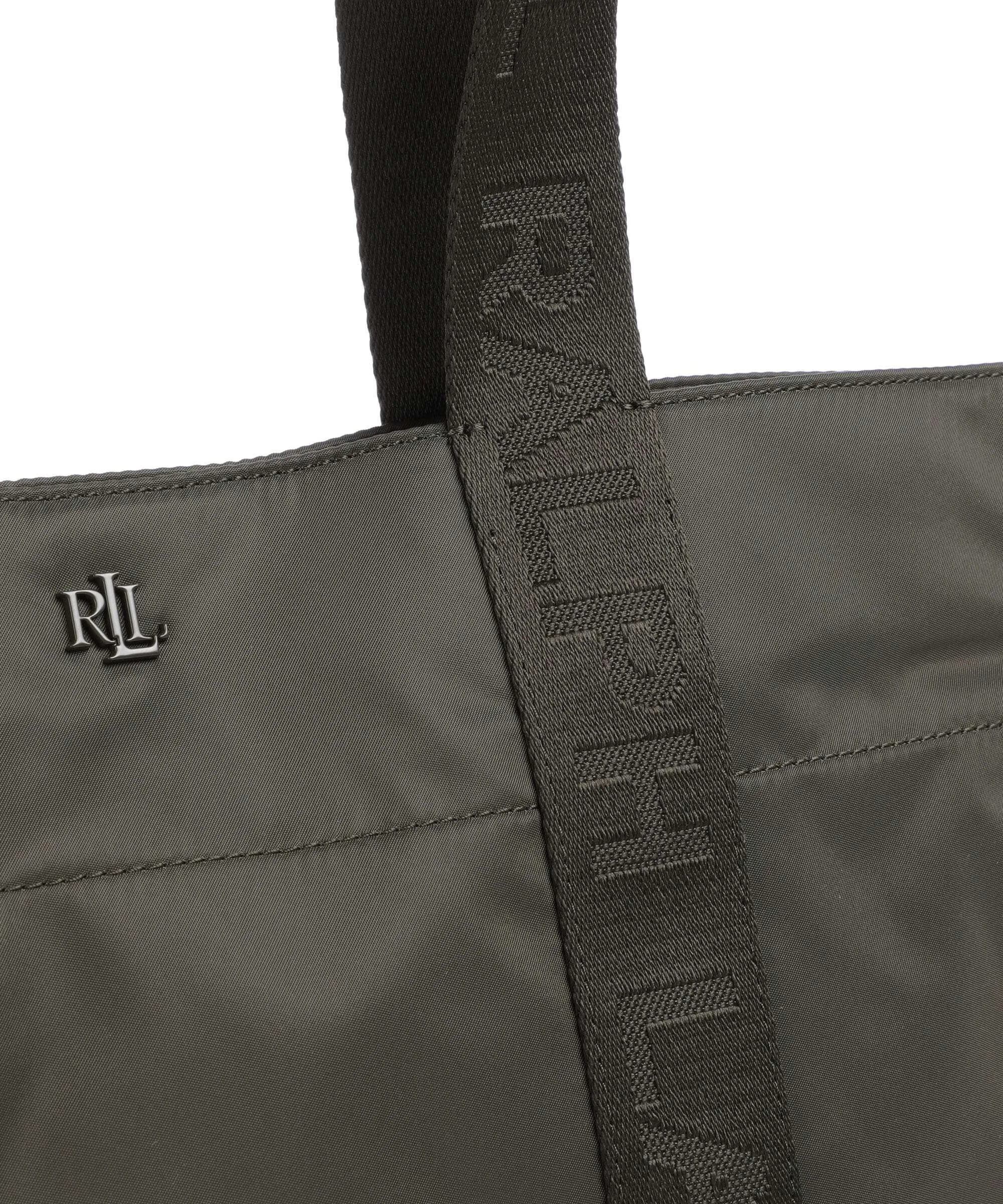  Lauren Ralph Lauren Stevie Large Borsa shopper nylon verde-oliva  