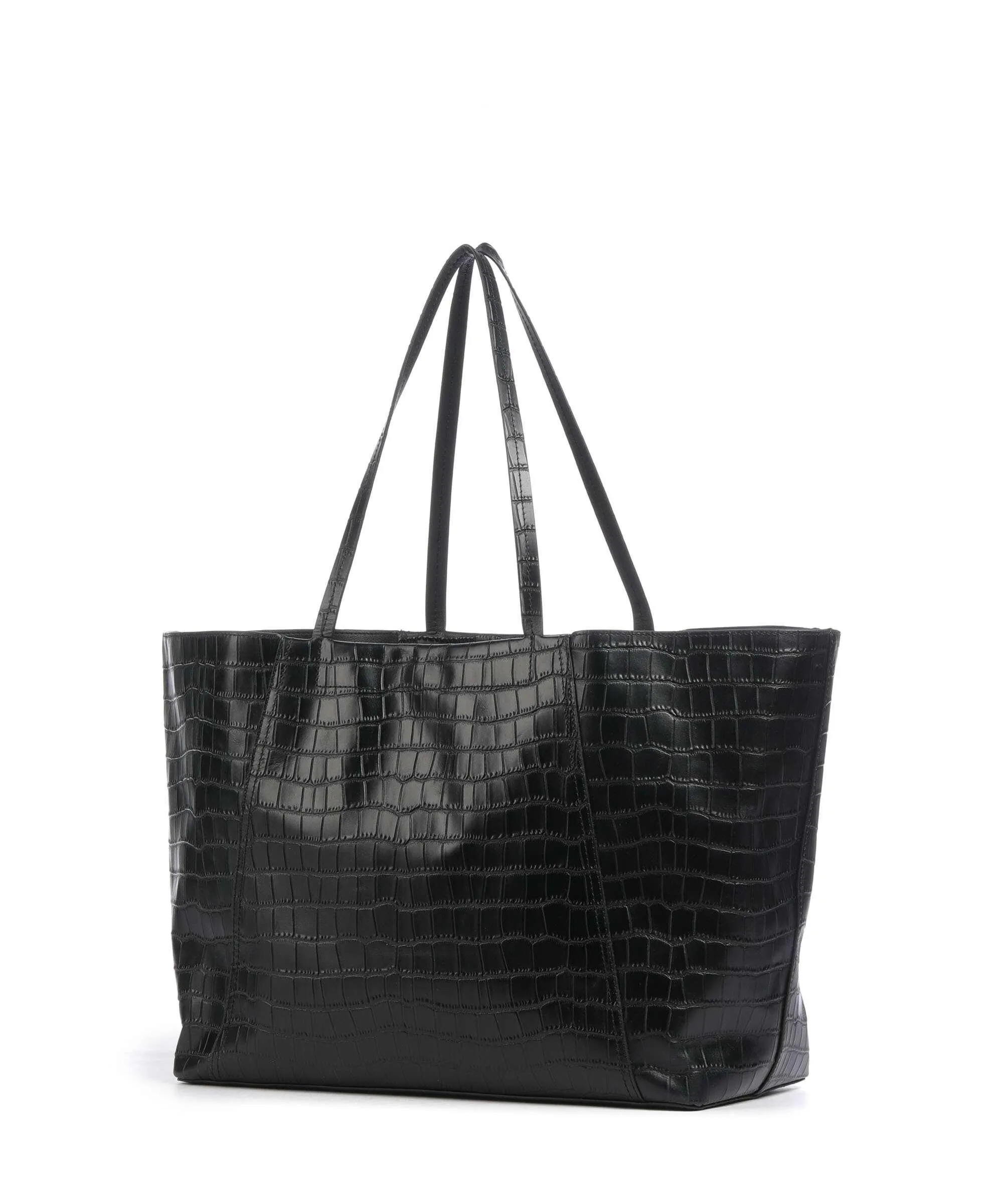  Liebeskind Chudy Croco L Borsa shopper pelle di vacchetta goffrata nero  