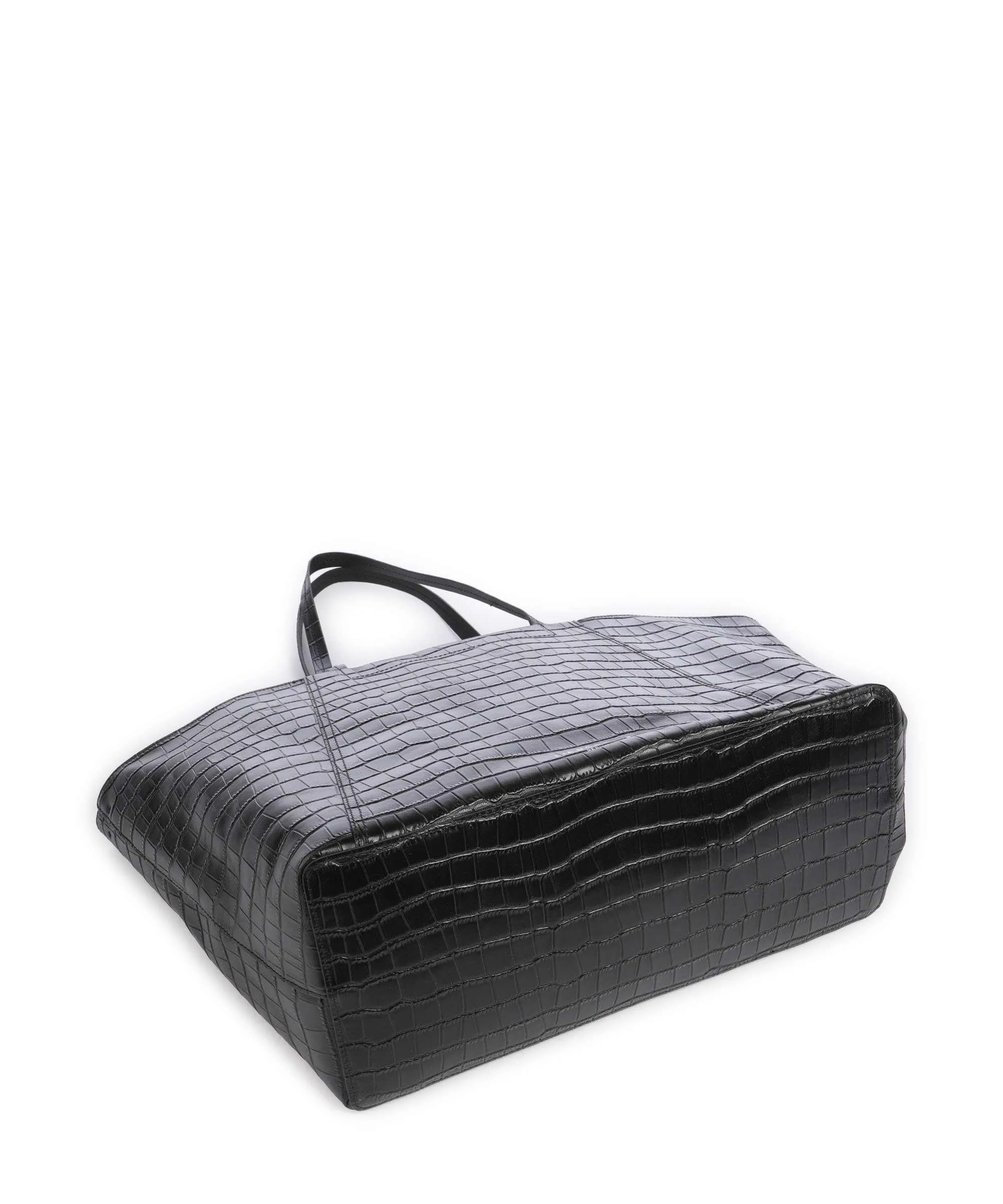  Liebeskind Chudy Croco L Borsa shopper pelle di vacchetta goffrata nero  