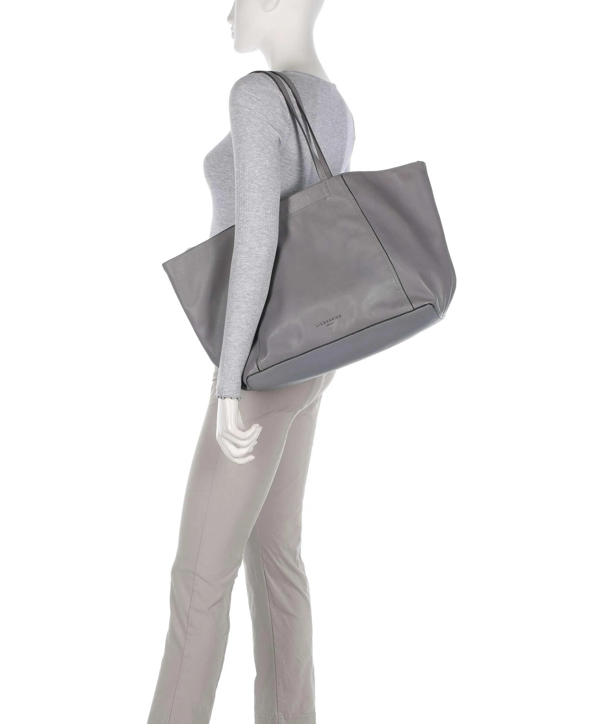  Liebeskind Chudy Sheep Natural L Borsa shopper pelle di pecora grigio  