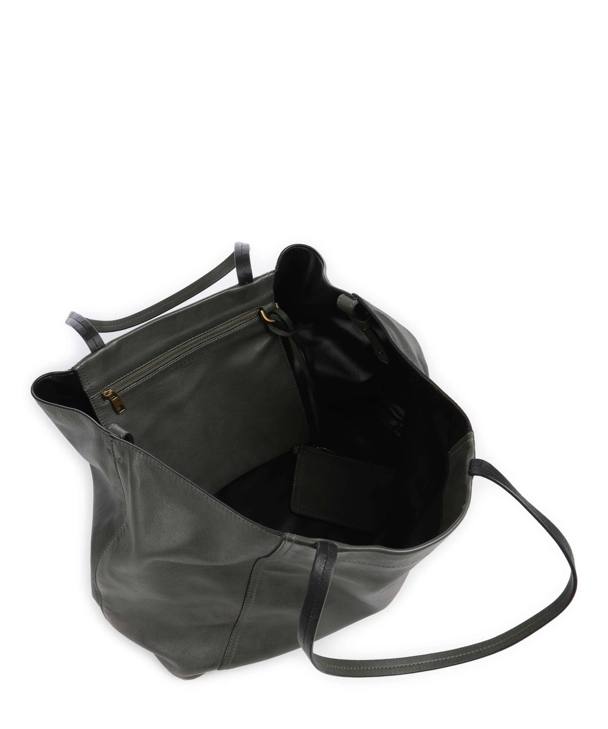  Liebeskind Chudy Sheep Natural L Borsa shopper pelle di pecora verde scuro  