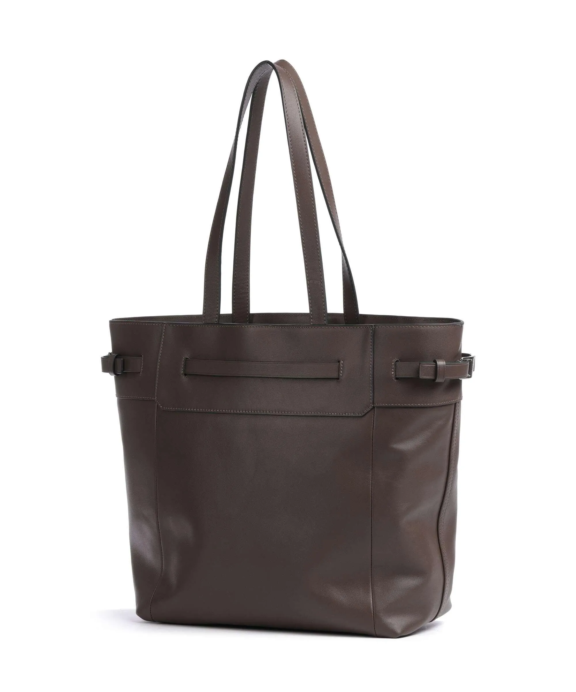  Liebeskind Lora Calf Optic L Borsa shopper pelle di vitello finemente grana marrone scuro  