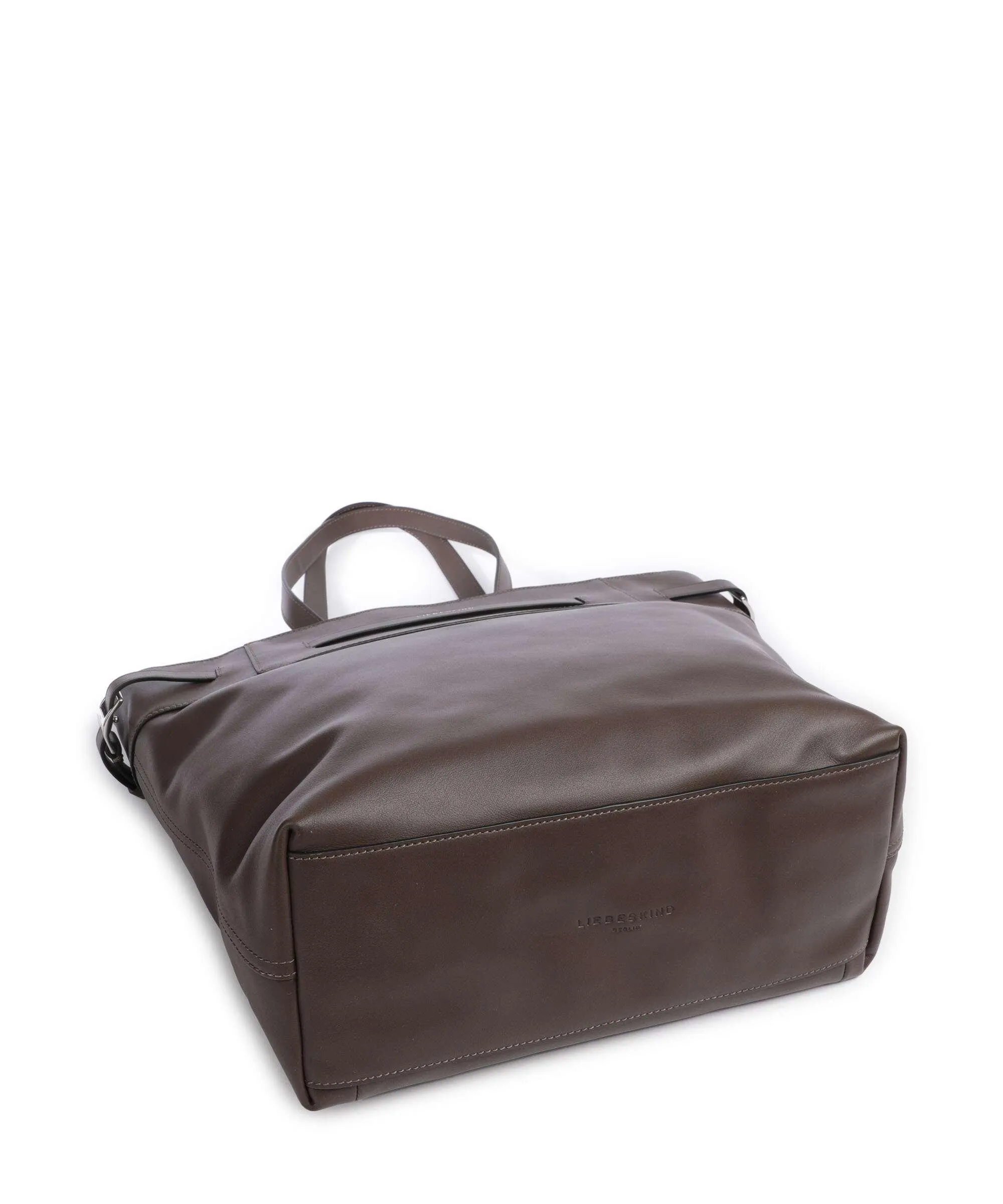  Liebeskind Lora Calf Optic L Borsa shopper pelle di vitello finemente grana marrone scuro  