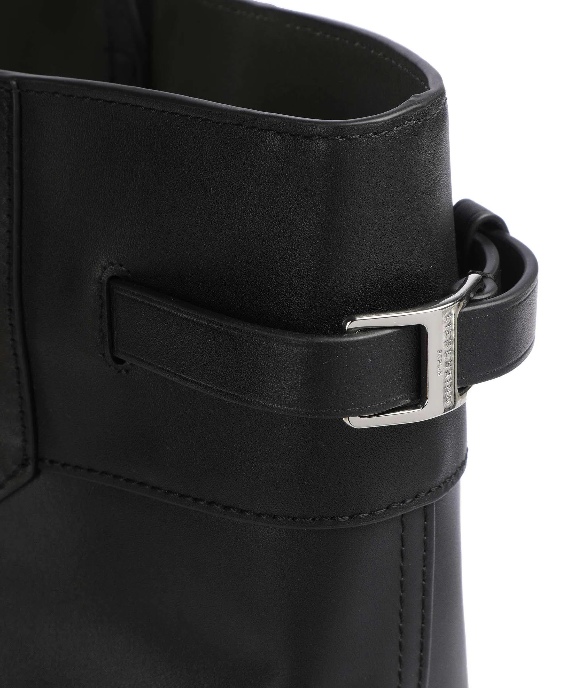  Liebeskind Lora Calf Optic L Borsa shopper pelle di vitello finemente grana nero  