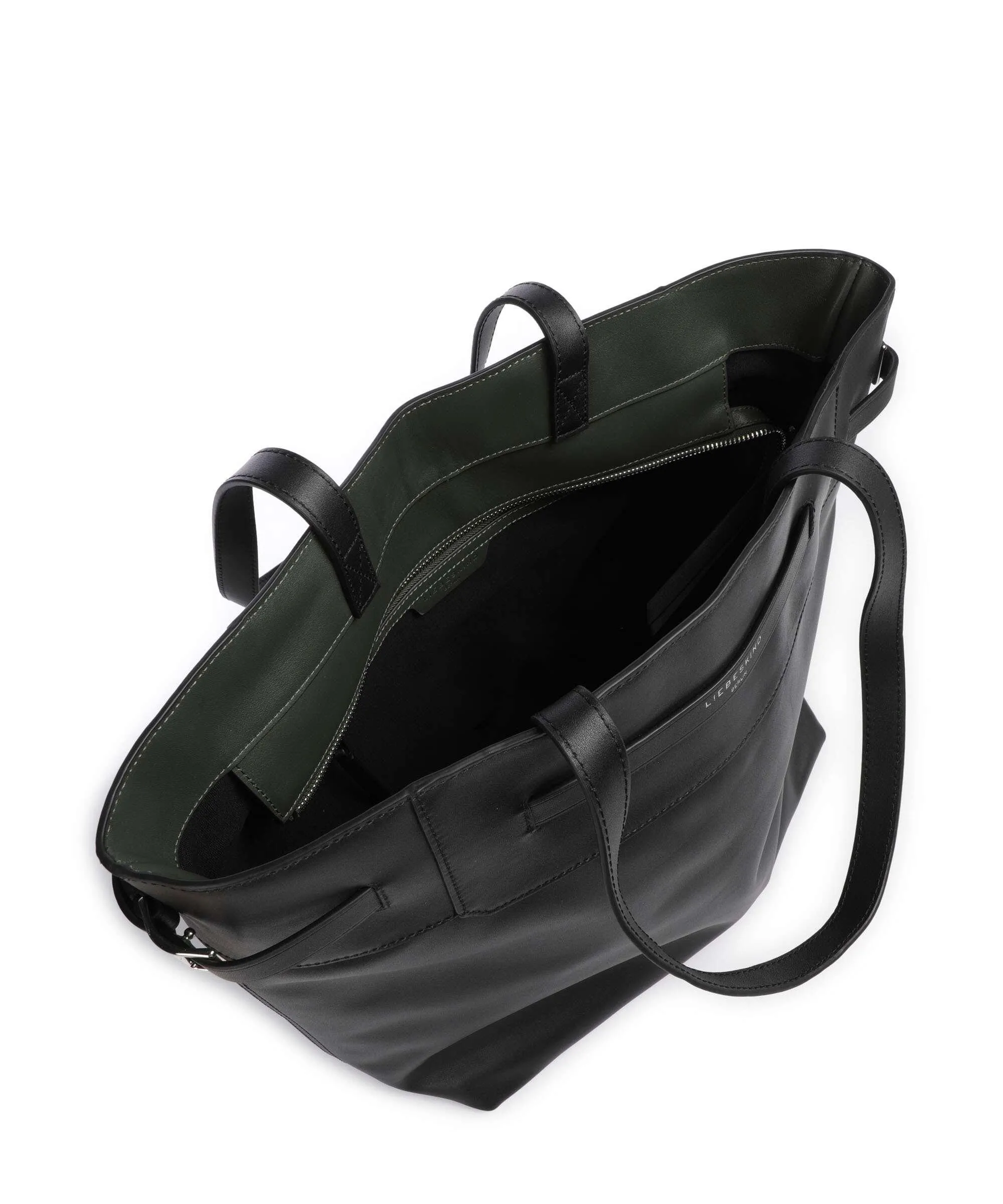  Liebeskind Lora Calf Optic L Borsa shopper pelle di vitello finemente grana nero  