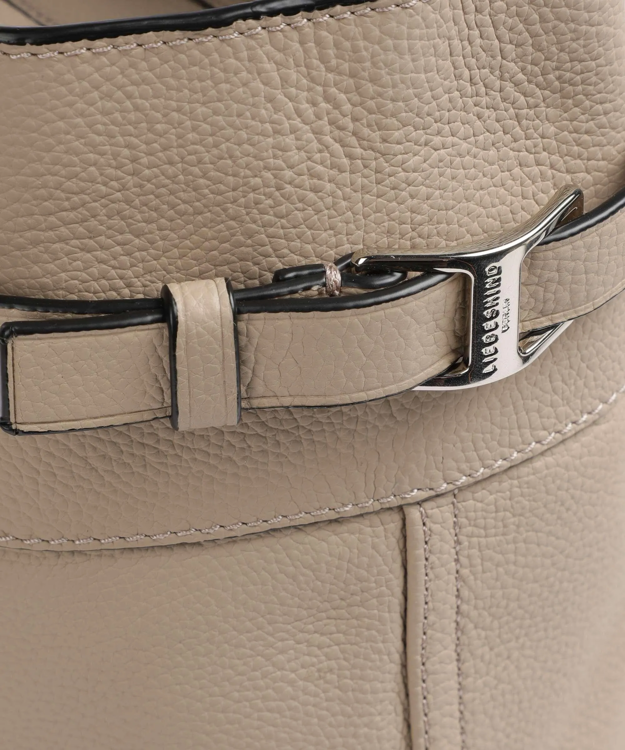  Liebeskind Lora Small Pebble L Borsa shopper pelle granulata beige  