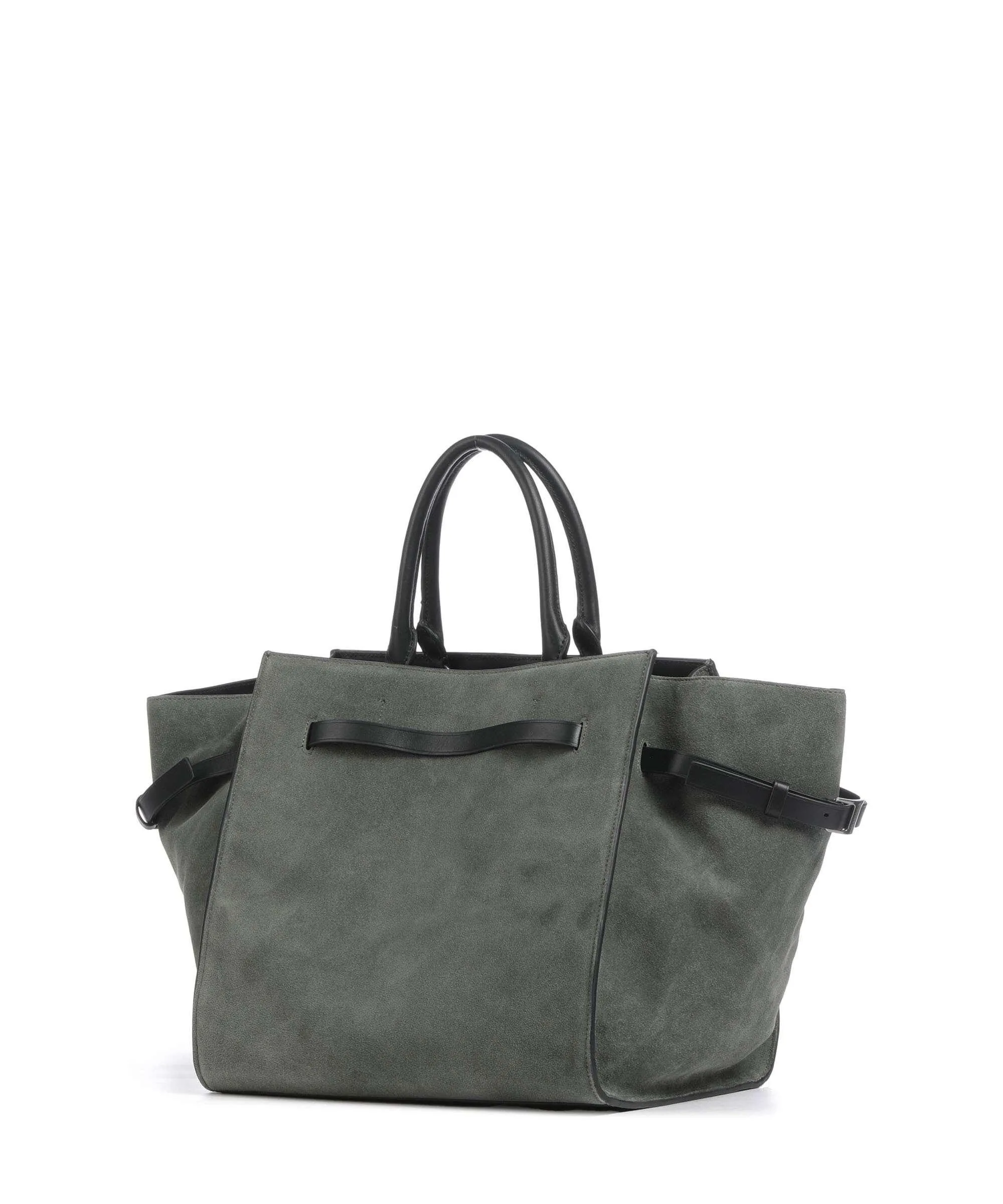  Liebeskind Lora Suede L Borsa shopper pelle ruvida verde scuro  