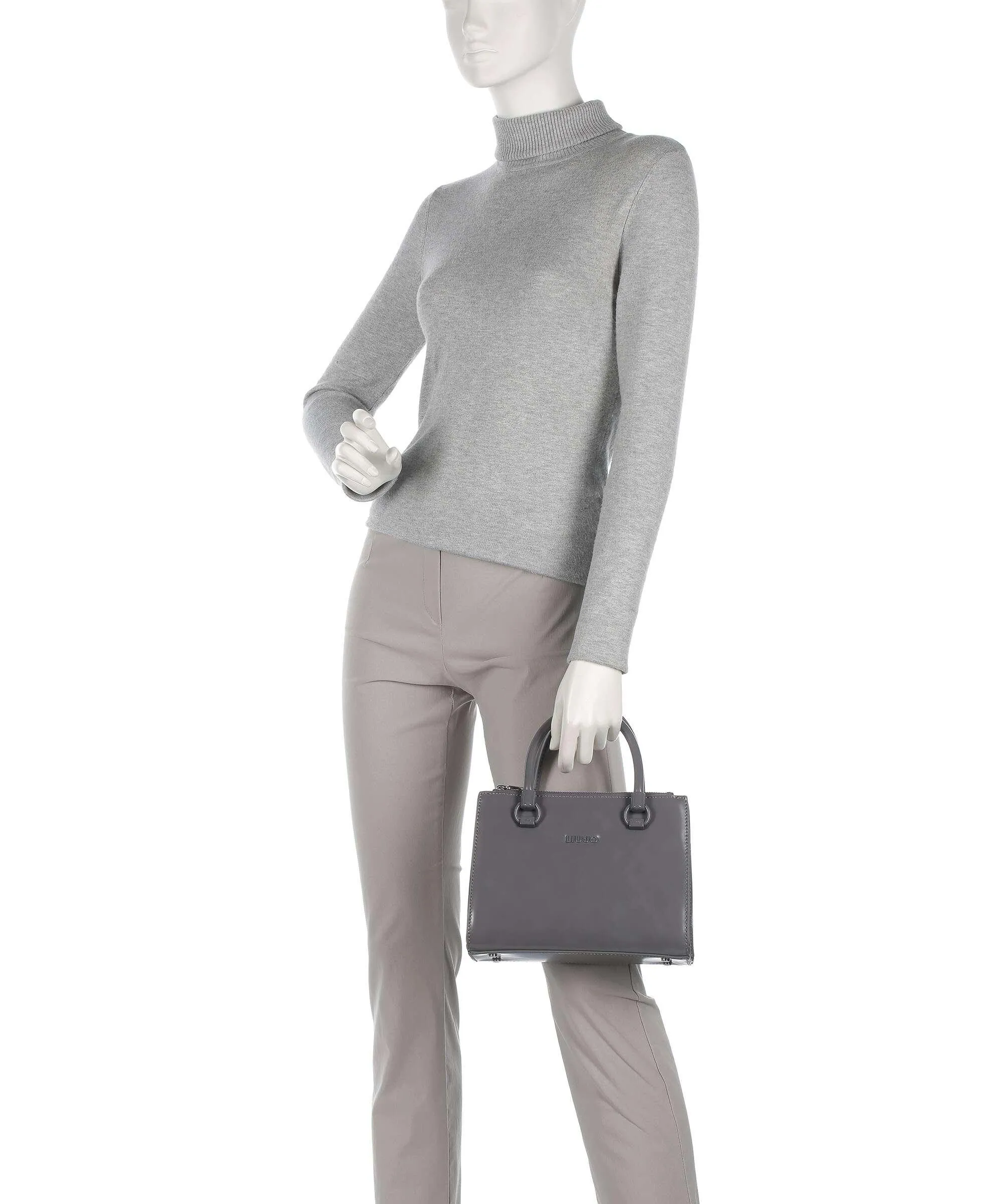  Liu Jo Manhattan Borsa a mano pelle sintetica grigio scuro  