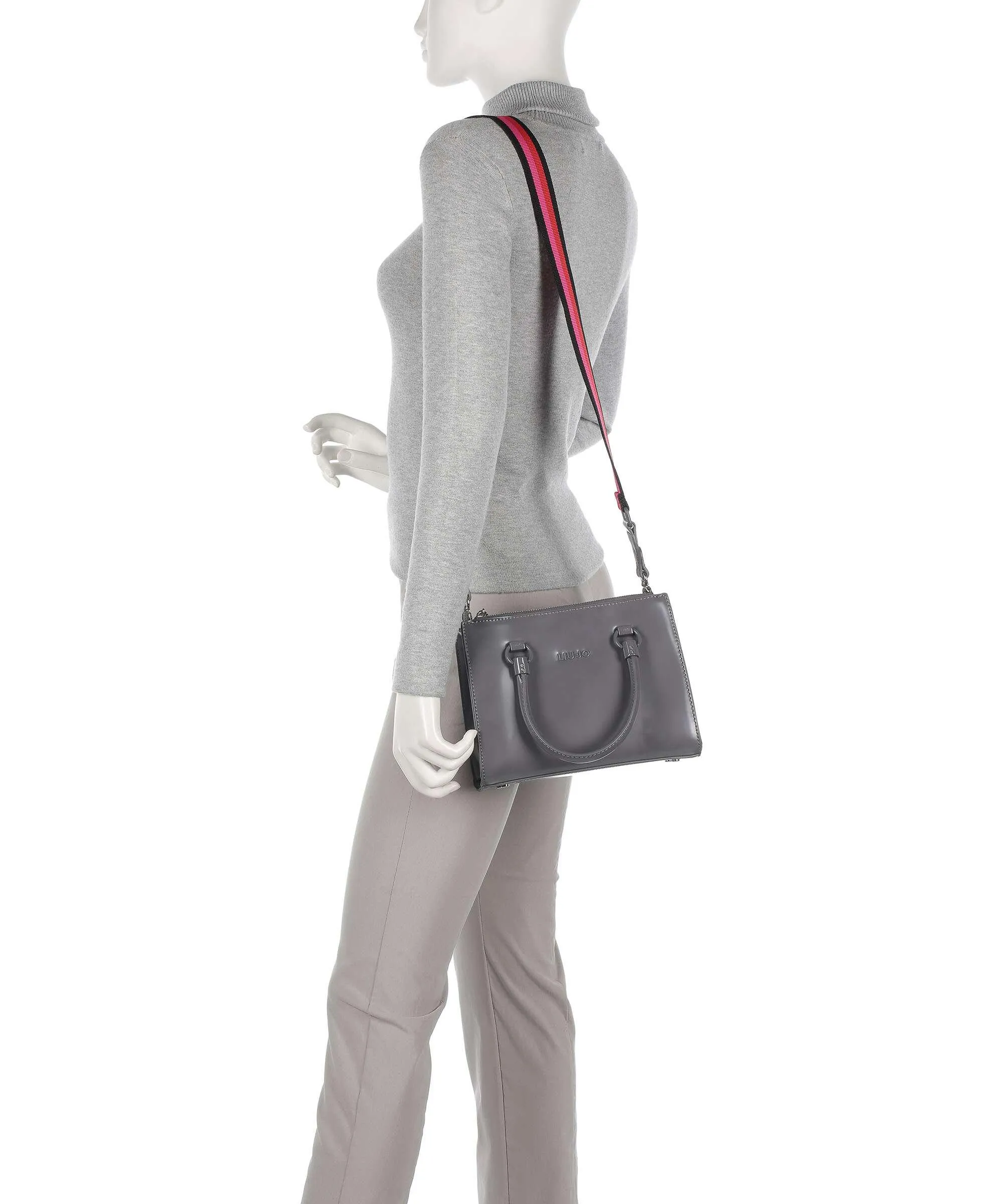  Liu Jo Manhattan Borsa a mano pelle sintetica grigio scuro  