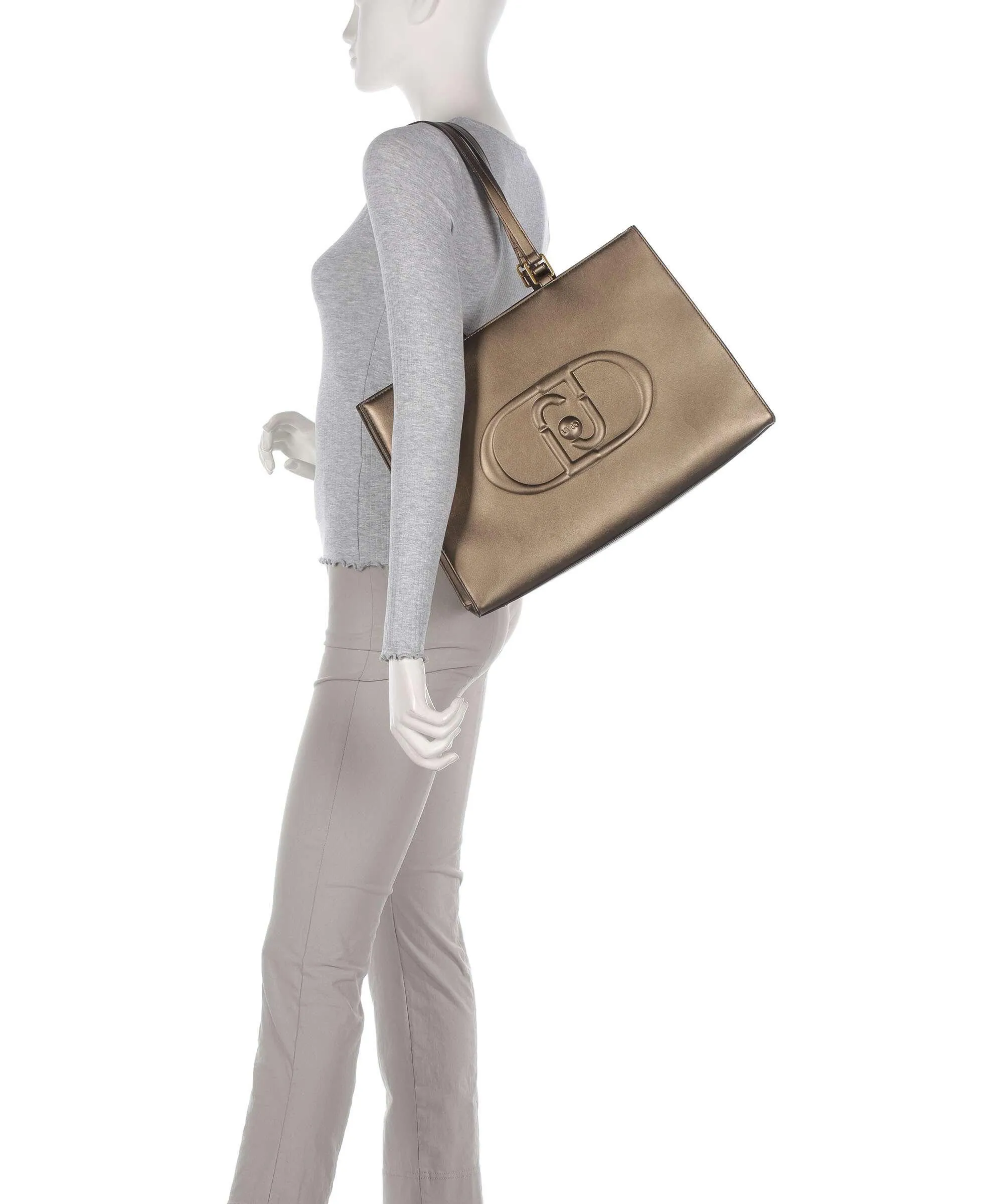  Liu Jo Rubino Borsa shopper pelle sintetica bronzo  