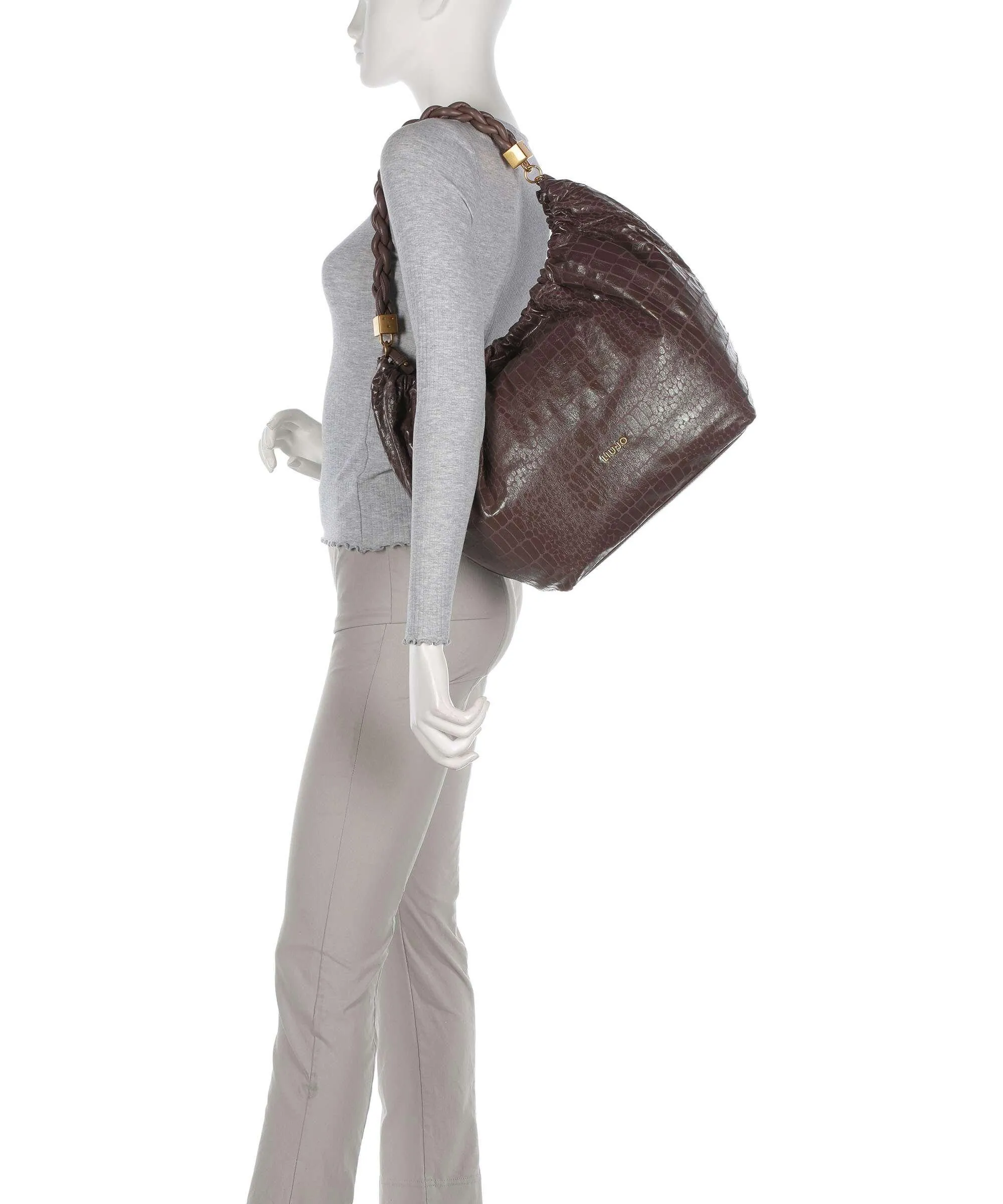  Liu Jo Shita Borsa shopper pelle sintetica marrone scuro  