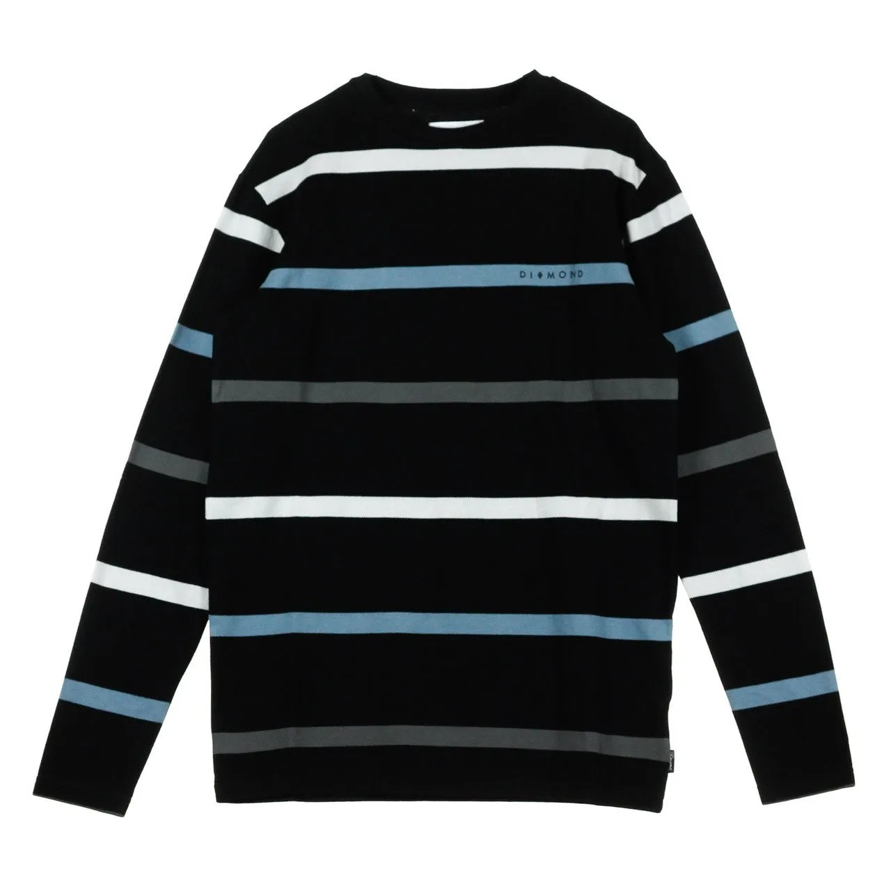 Maglietta Manica Lunga Uomo Paradise Striped Tee Black