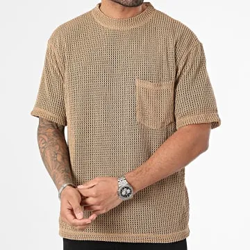 Maglietta tascabile beige