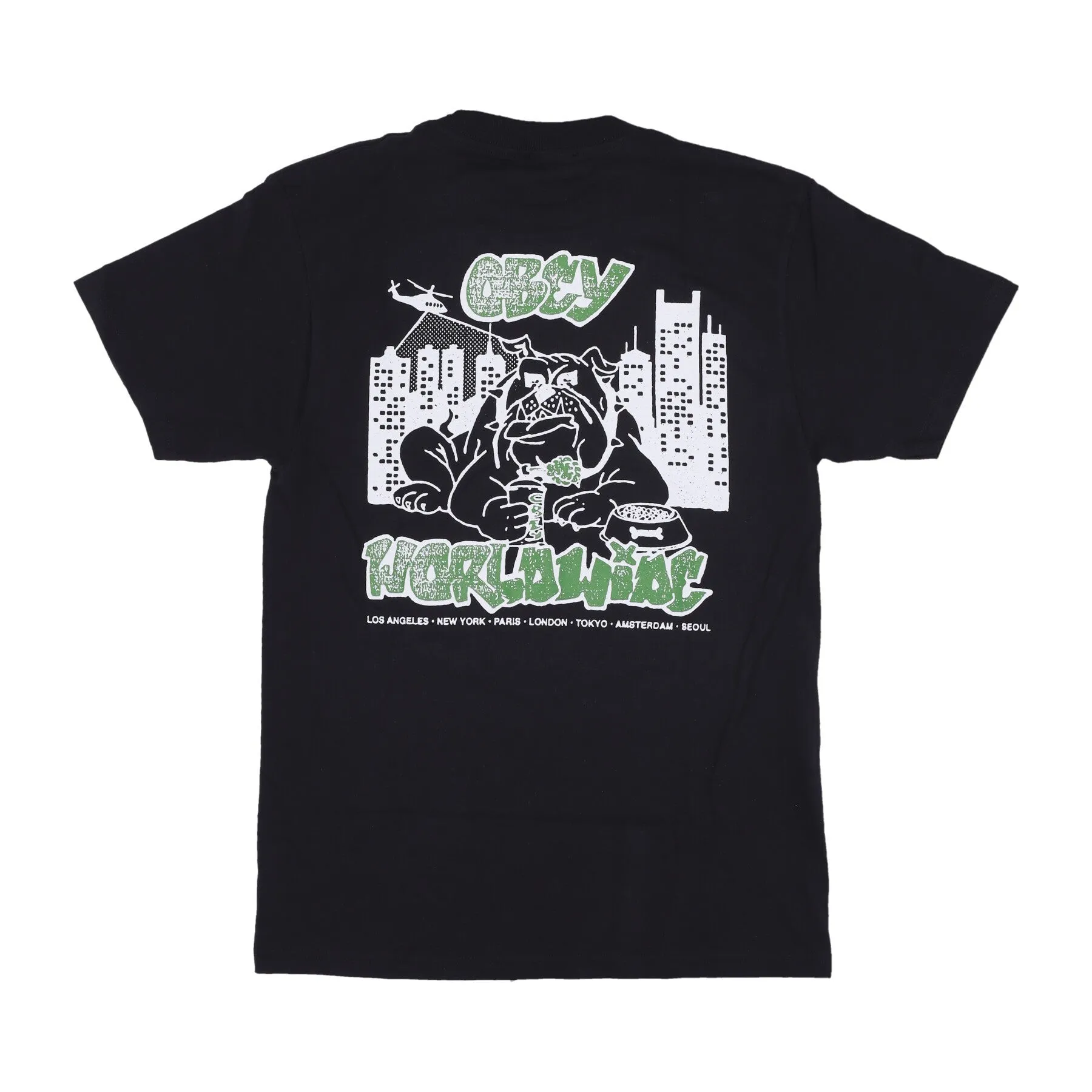 Maglietta Uomo City Watch Dog Classic Tee Black