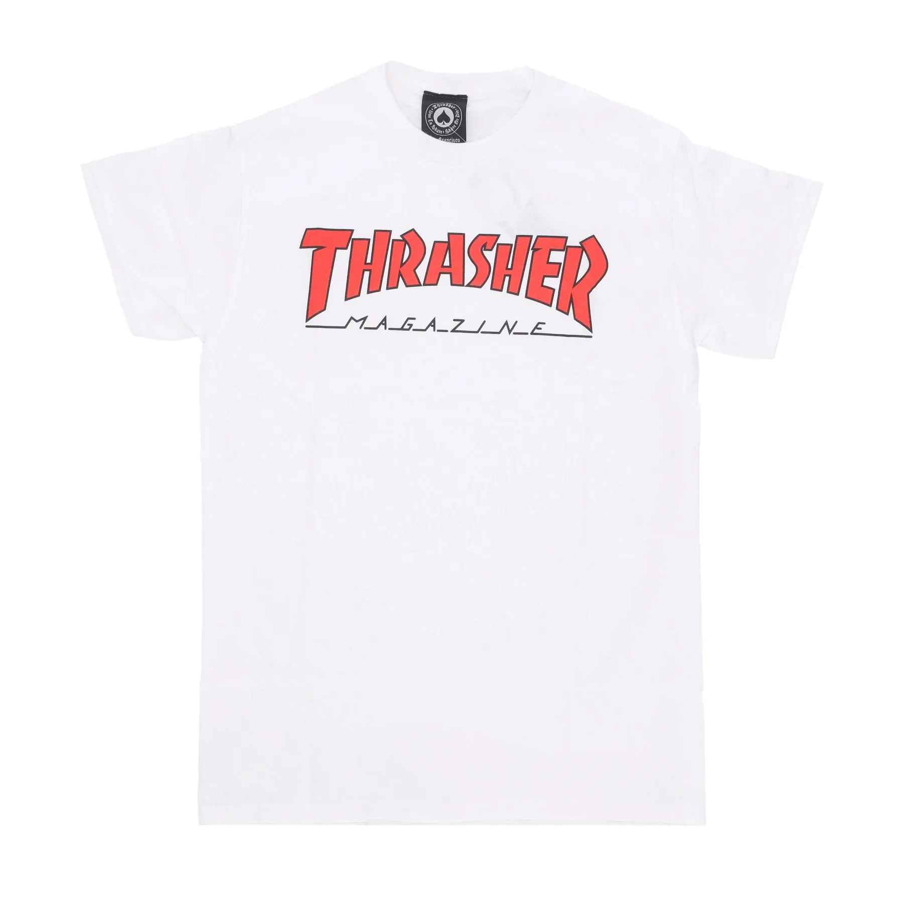 Maglietta Uomo Outline Tee White/red