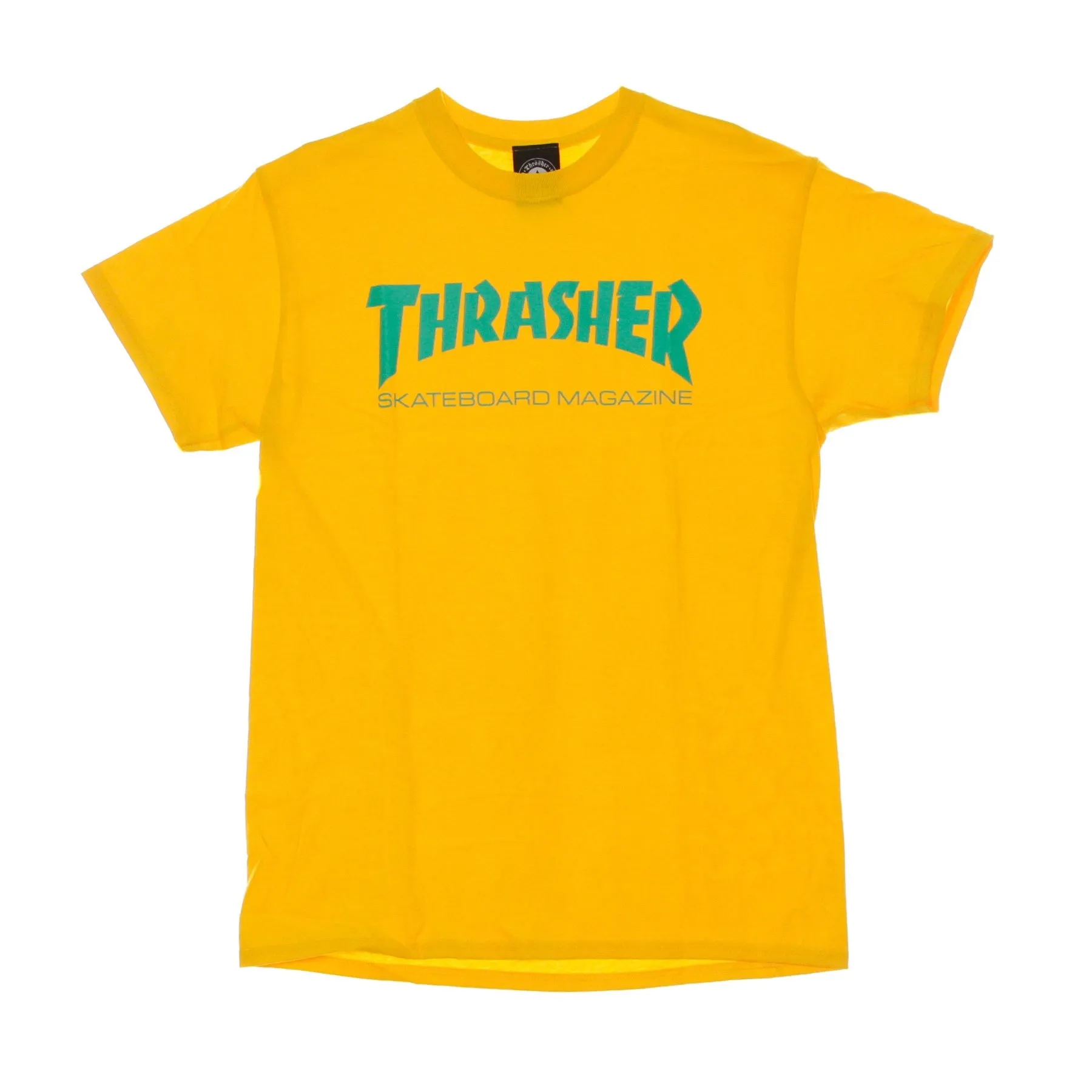 Maglietta Uomo Skatemag Tee Gold/green
