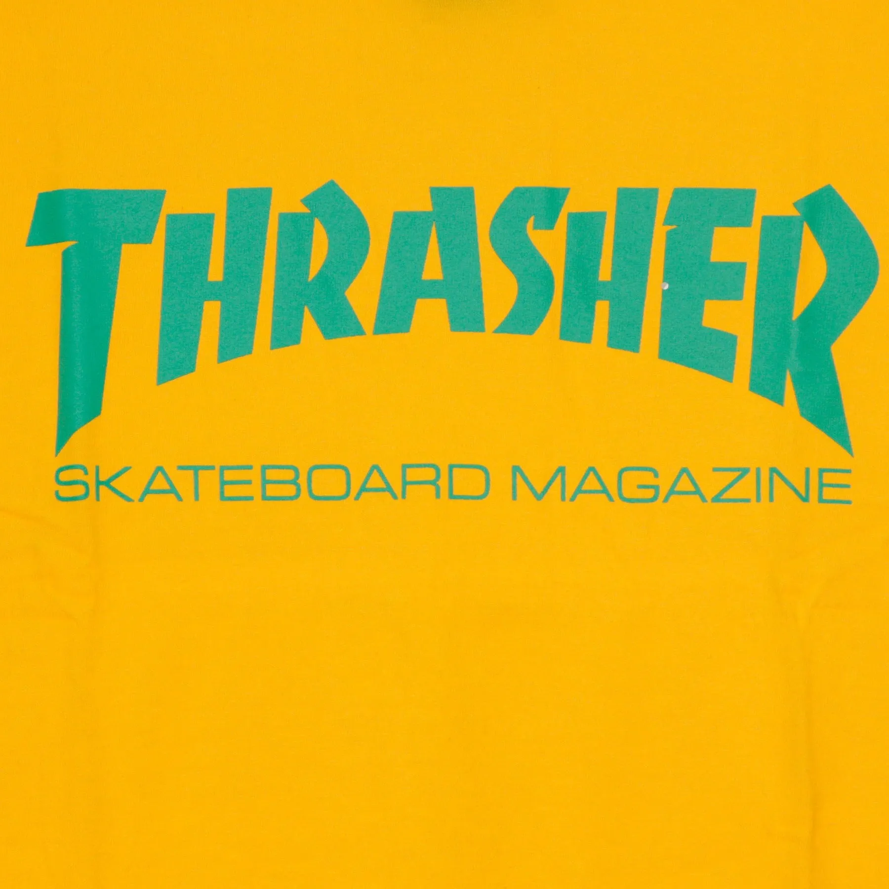 Maglietta Uomo Skatemag Tee Gold/green