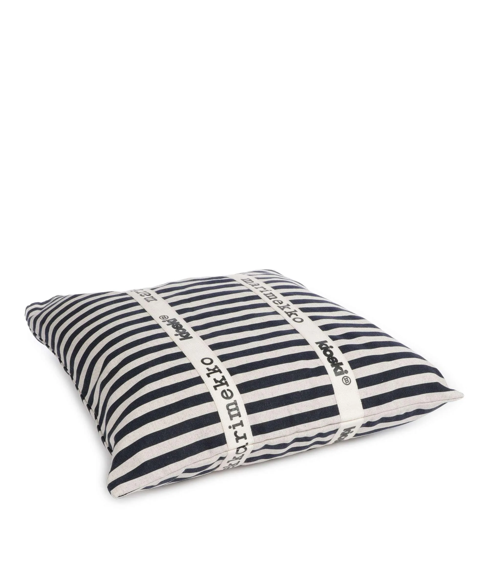  Marimekko Carrier Midi Tasaraita Borsa shopper cotone blu/beige  