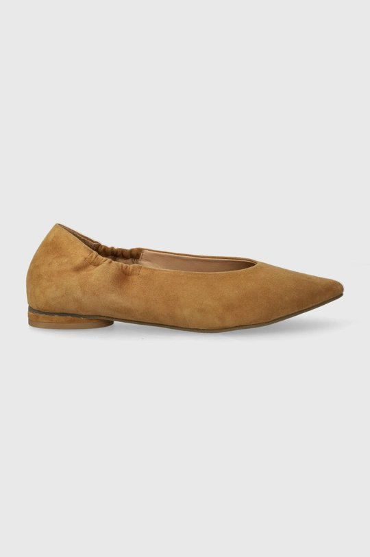 Medicine ballerine in pelle scamosciata